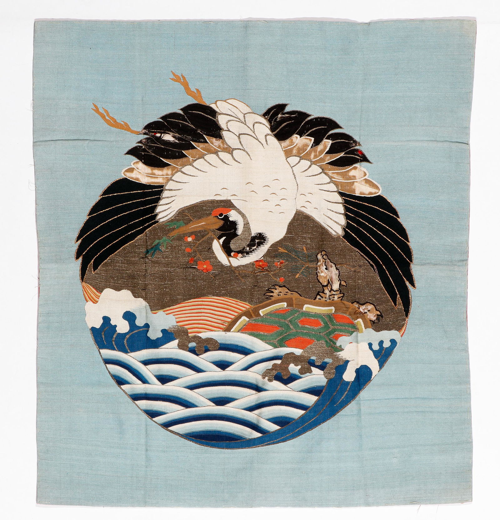 Japanese Fukusa Panel, Late Edo Period (1 of 2)