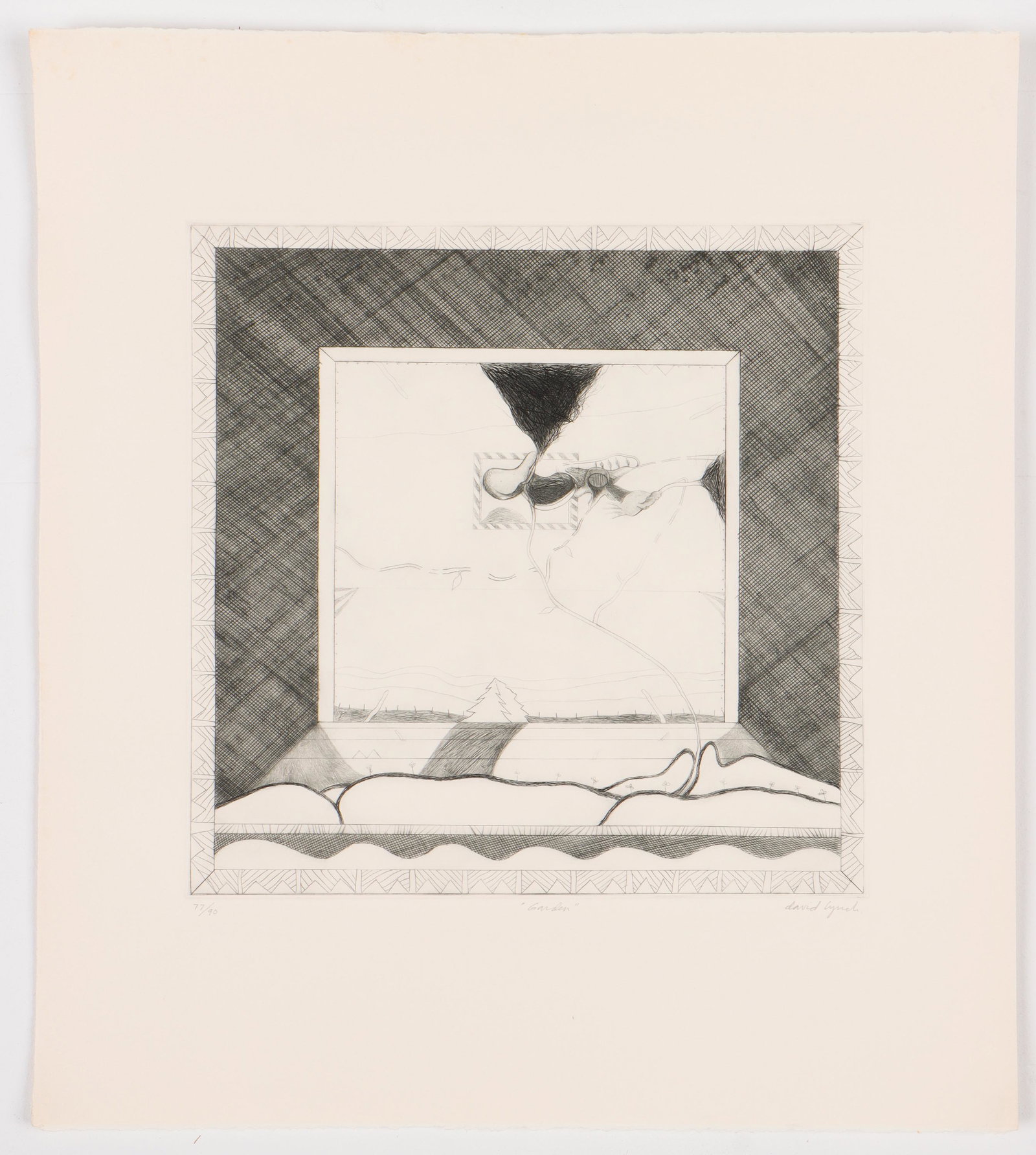 David Lynch (American, B. 1946) "Garden" (1 of 4)