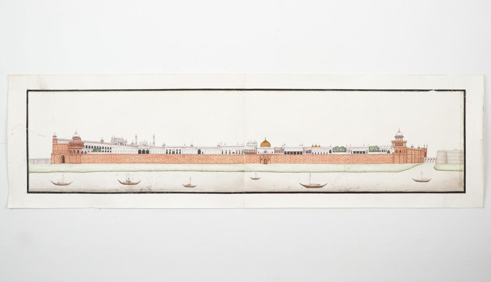 Antique Indian Company School Painting Of The Red Fort (1 of 6)