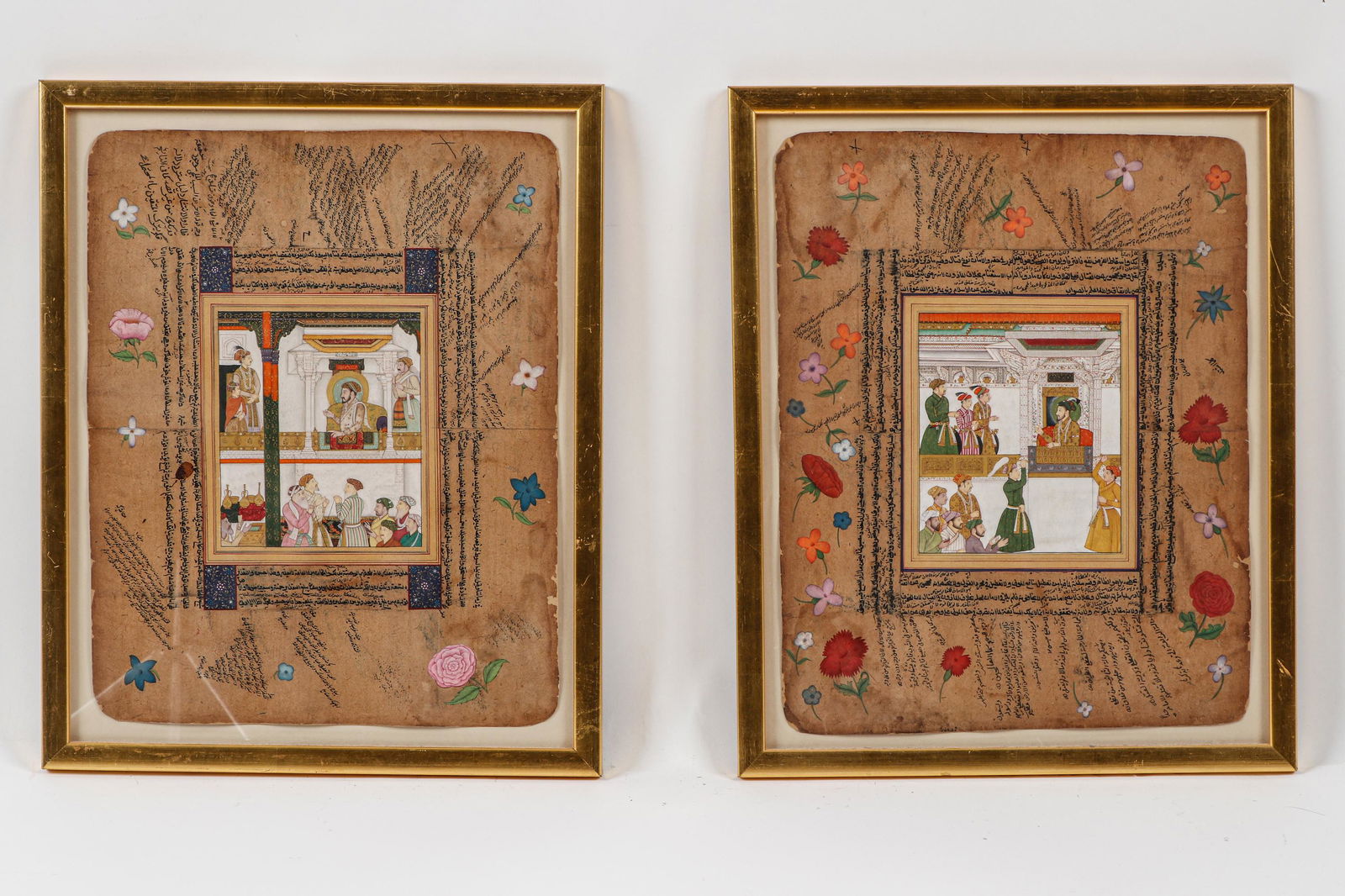 2 Indo-Persian Miniature Paintings (1 of 2)