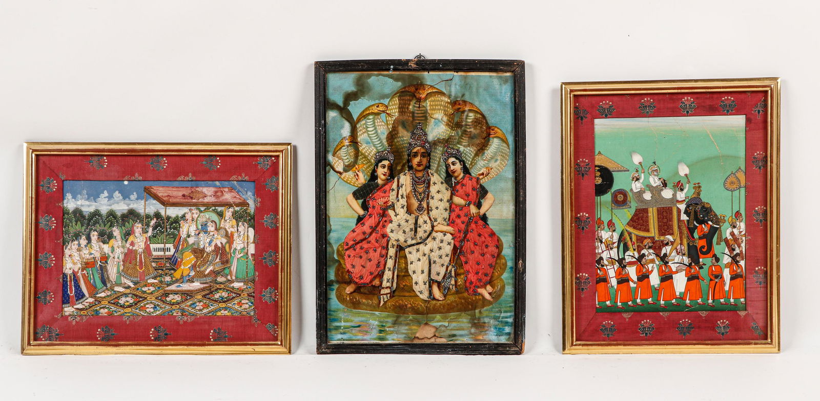3 Antique Indian Paintings (1 of 3)