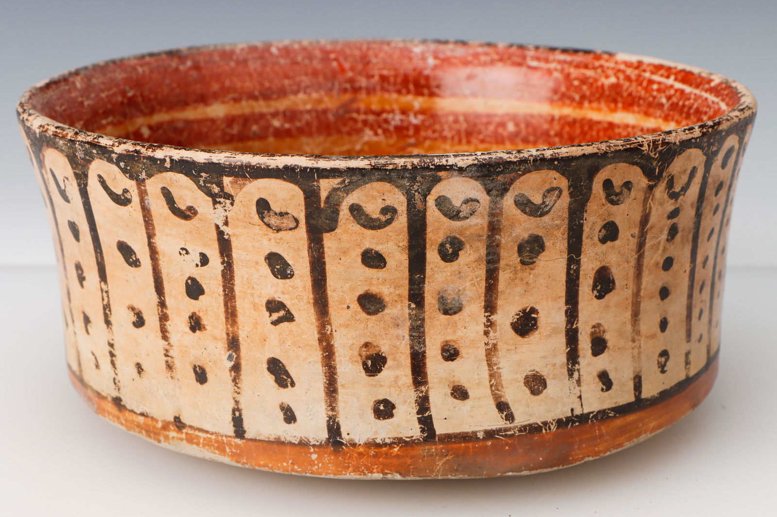 Pre-Columbian Mayan Polychrome Pottery Bowl (1 of 6)