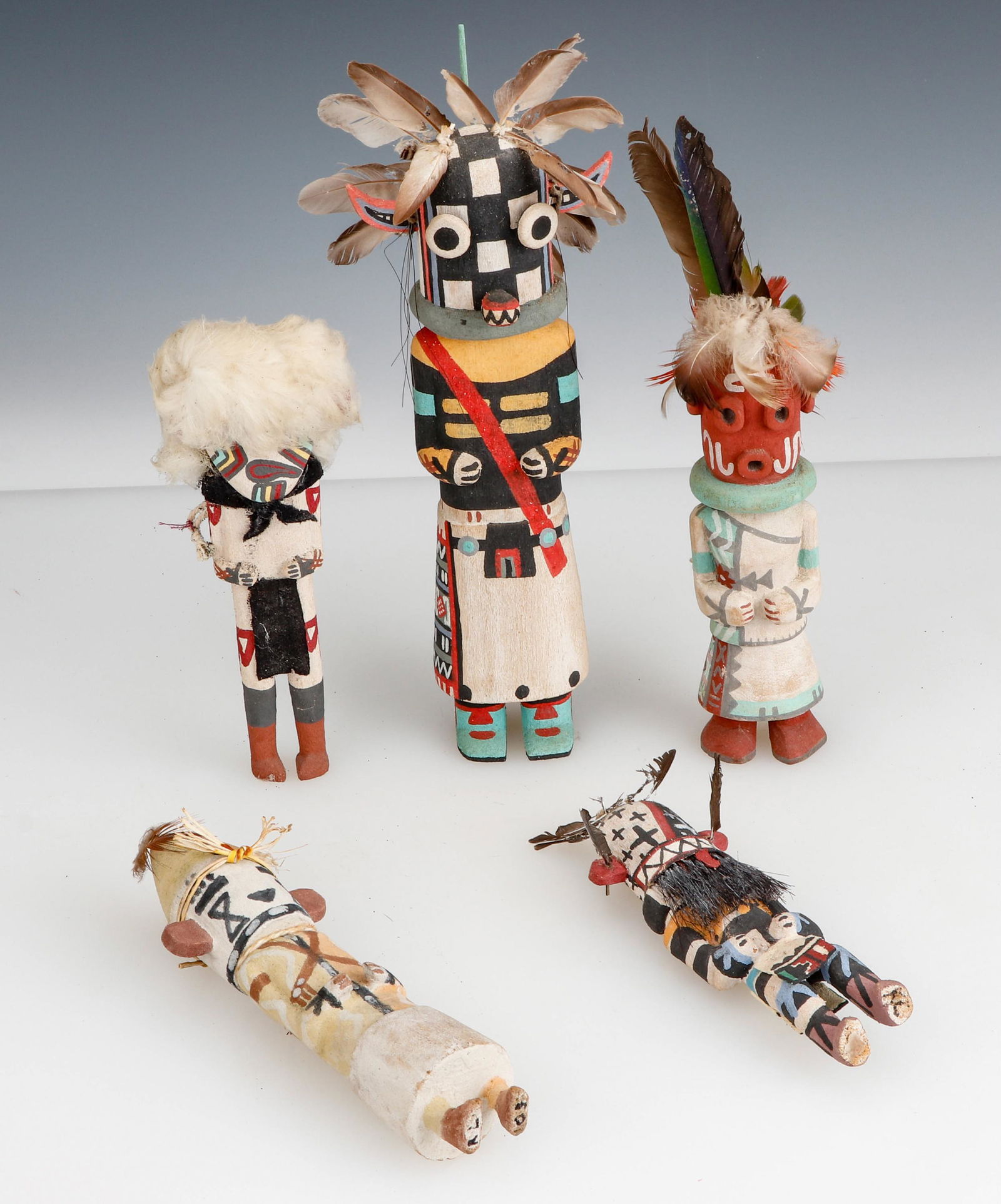 18M04 ＜HOPI KACHINA DOLL＞ホピ族伝統工芸木彫刻人形/カチナドール
