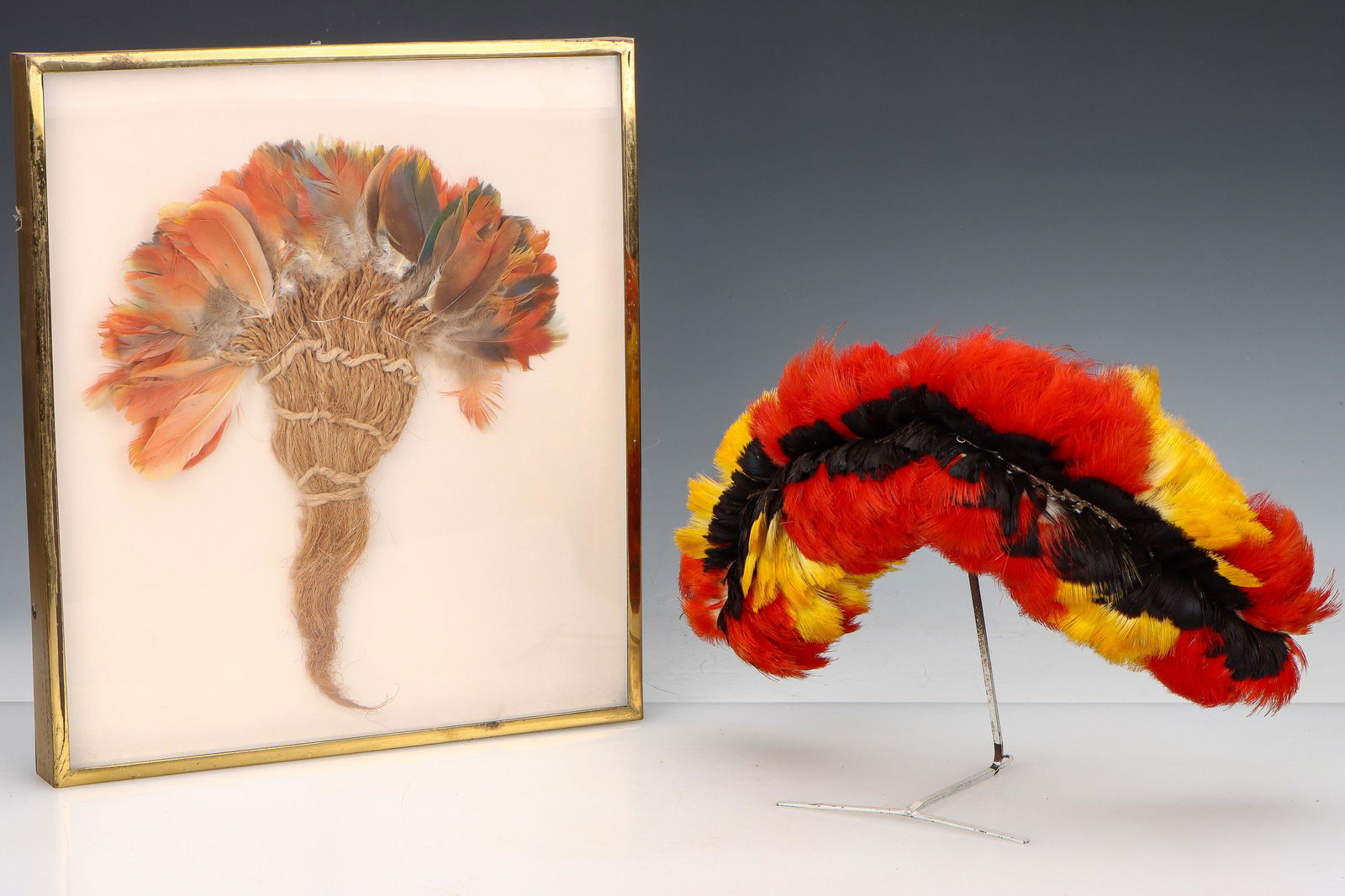 2 Amazonian Feather Artifacts (1 of 5)