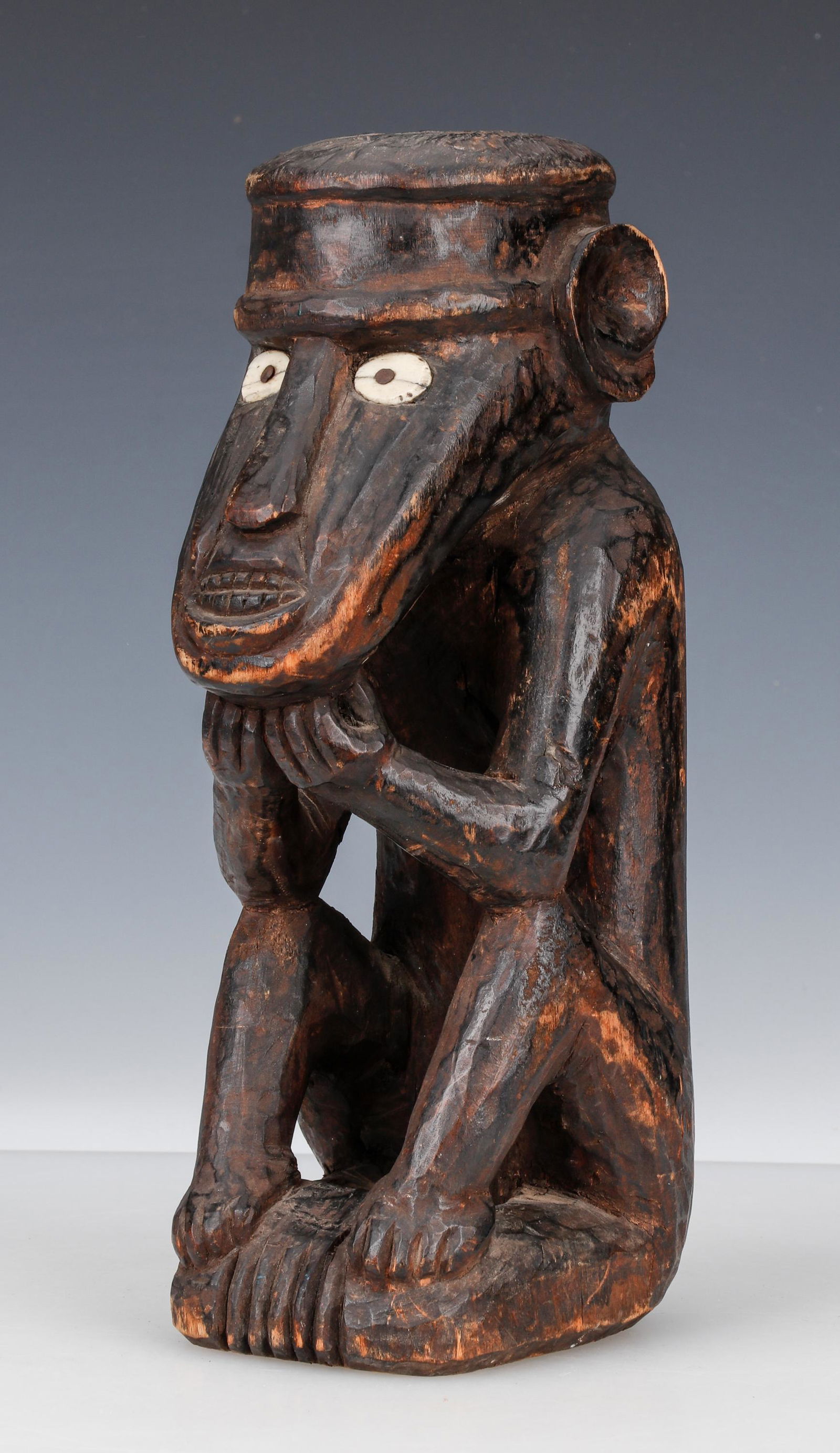 Solomon Islands Seated Ancestor Figure (1 of 5)