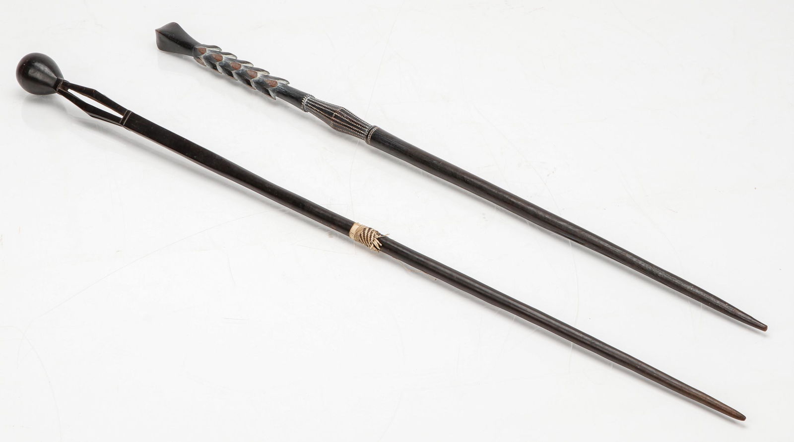 2 Solomon Islands Walking Sticks (1 of 4)