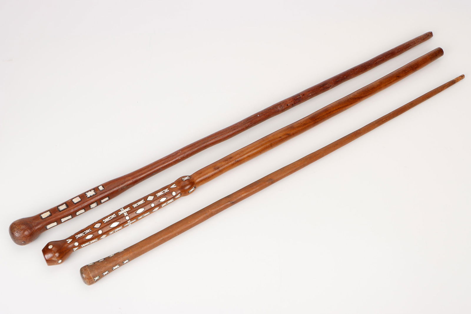3 Solomon Islands Walking Sticks (1 of 4)