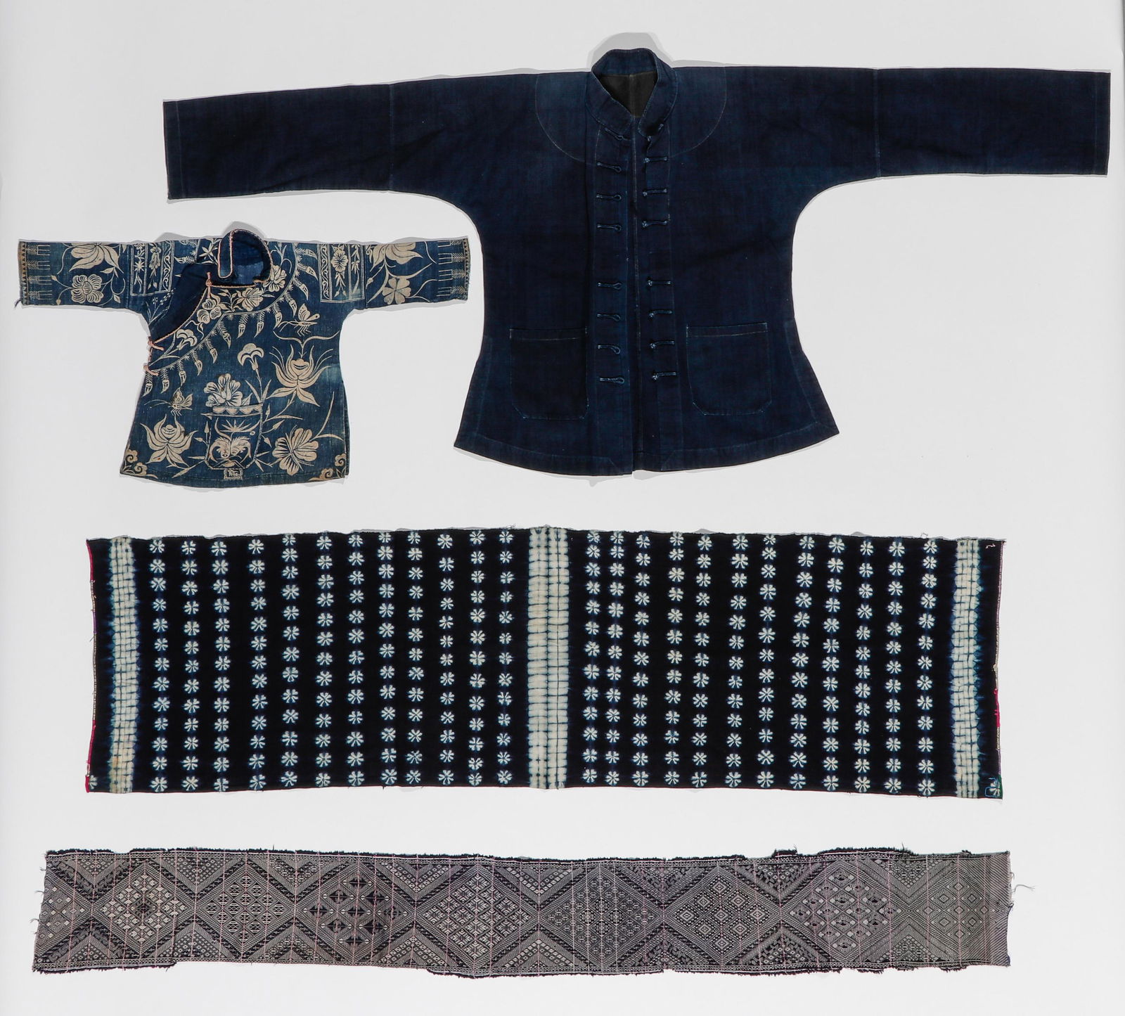 4 Chinese Minority Textiles, Early-Mid 20th C. (1 of 3)