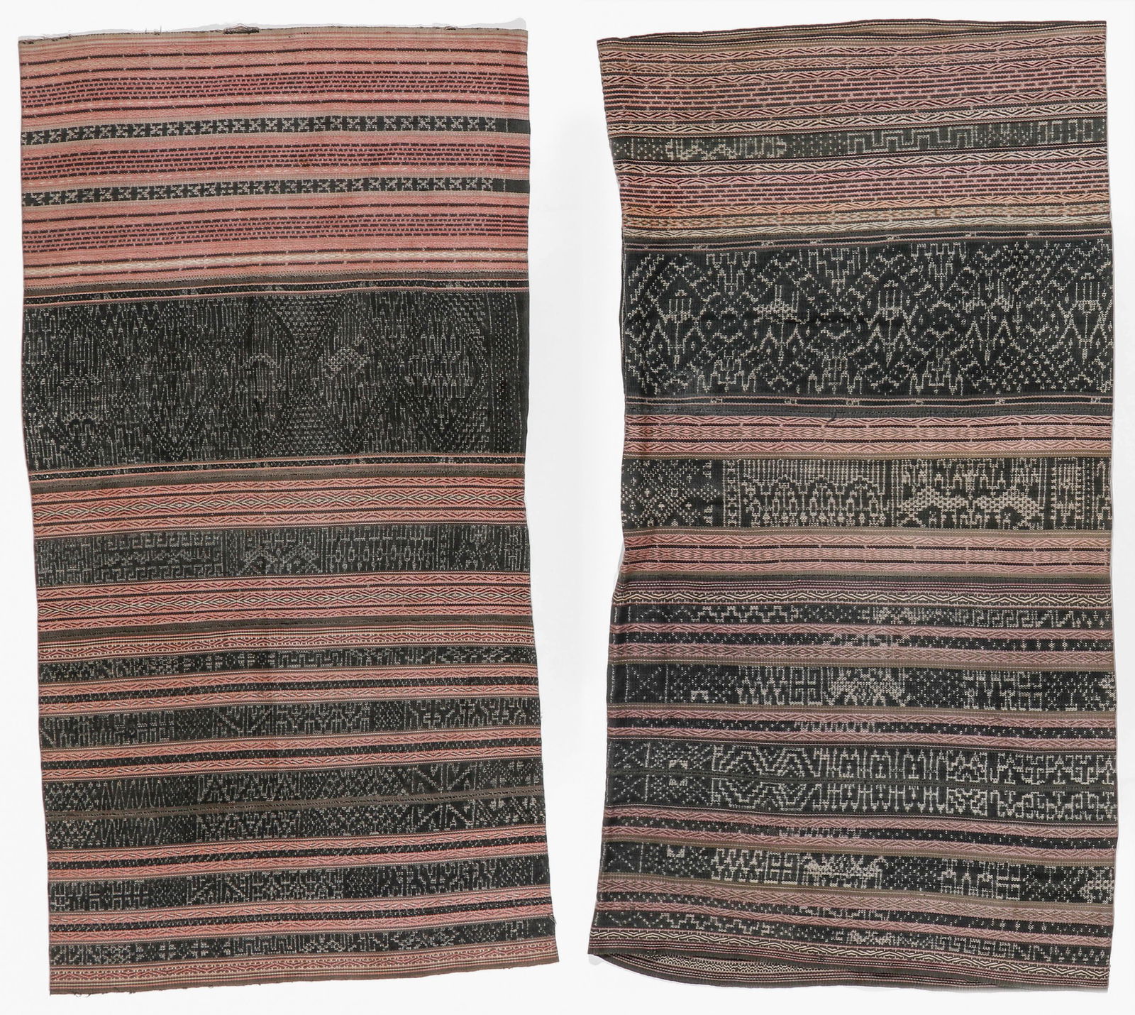2 Meifu Li Tube Skirts With Ikat, China, Early-Mid 20th C. (1 of 3)