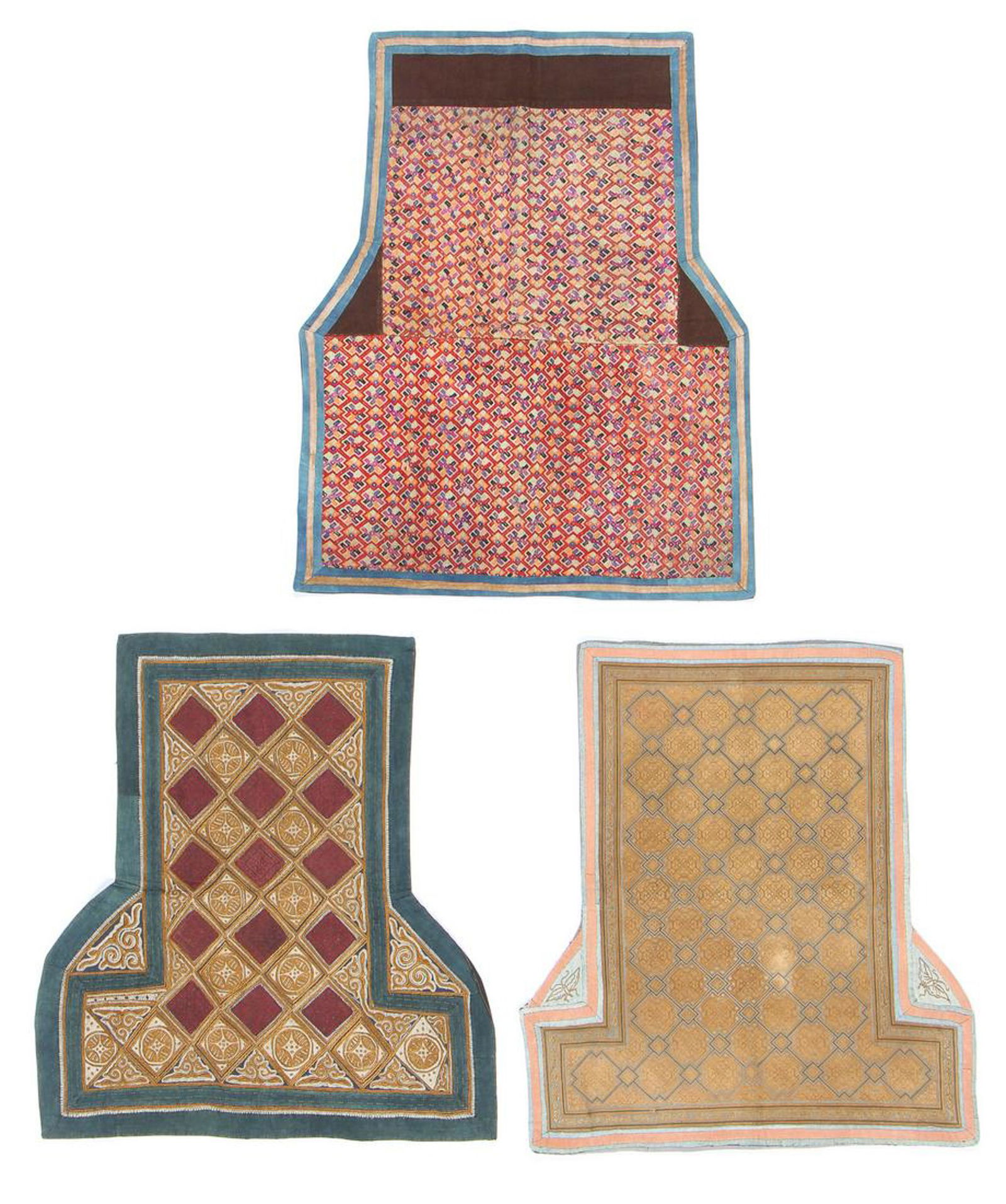 3 Chinese Minority Baby Carrier Panels, Guizhou, China, Early-Mid 20th C. (1 of 6)