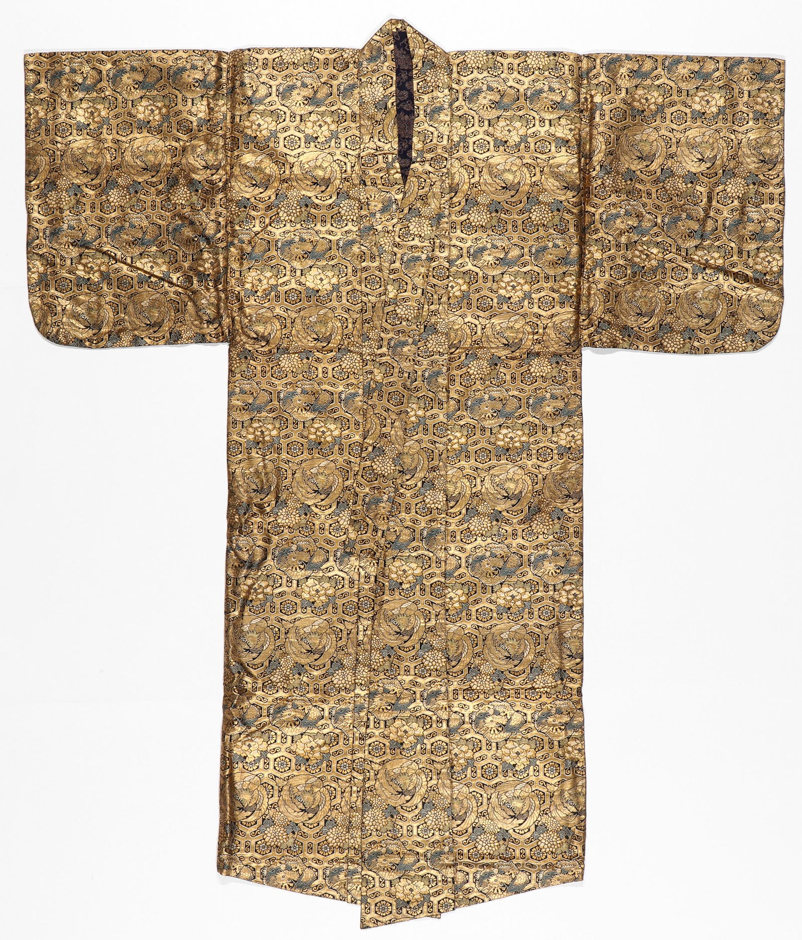 Antique Silk Brocade Noh Robe, Japan (1 of 3)