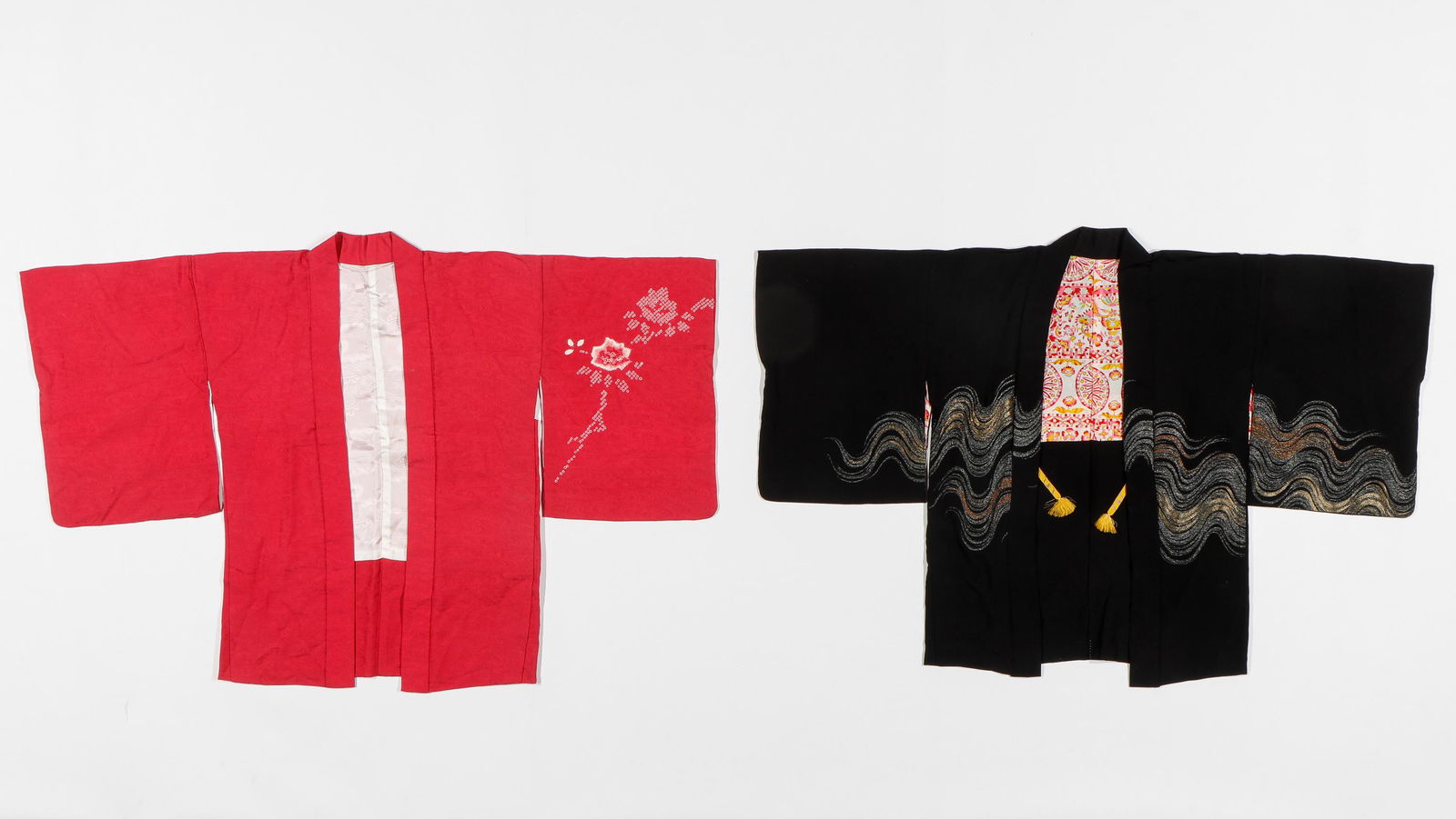2 Silk Haori Jackets, Japan, Mid 20th C. (1 of 3)