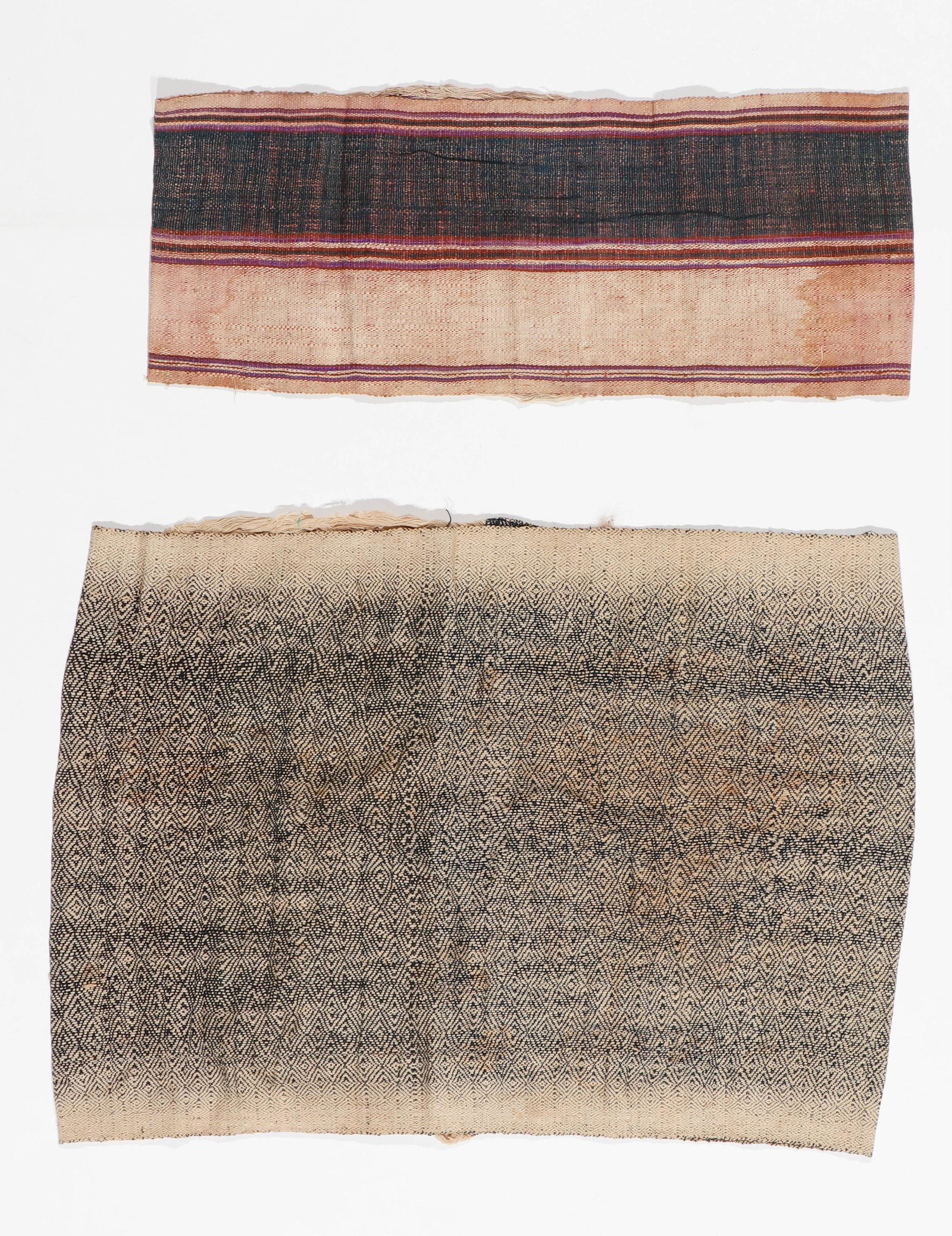 Two Uncut Cotton Ceremonial Textiles, Indonesia, Early-Mid 20th C. (1 of 3)