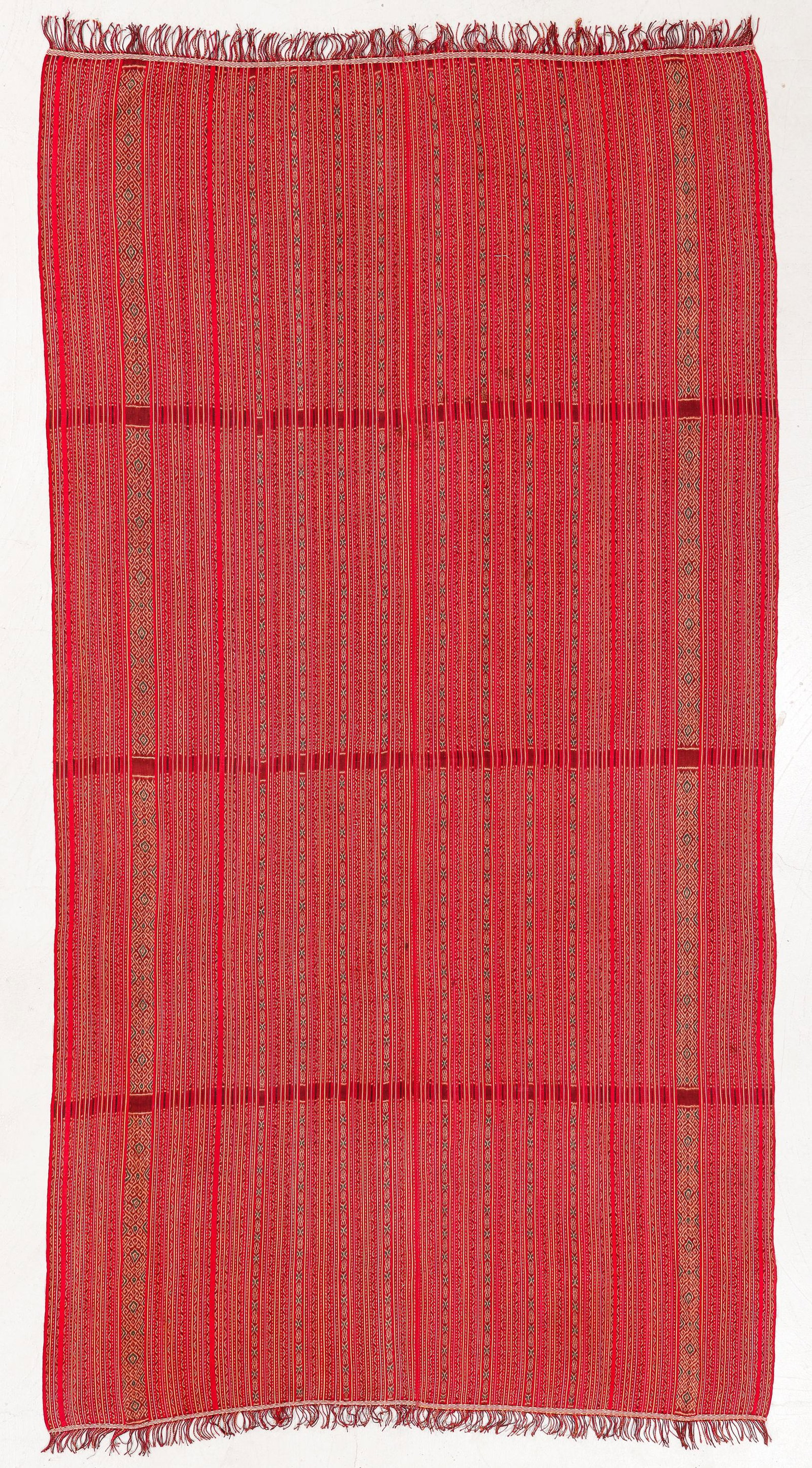 Cotton Ikat Wrapper, West Timor, Indonesia, Early 20th C. (1 of 4)