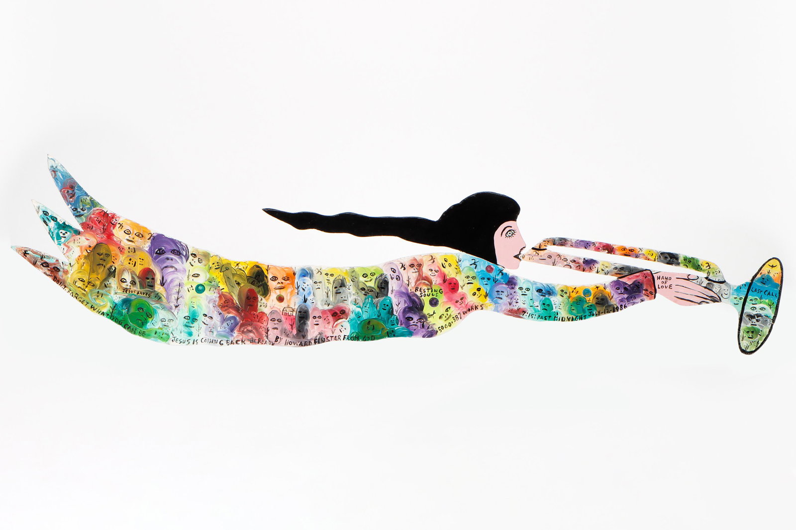 Howard Finster (1916-2001) "Trumpeting Angel" #5387, L. 49.5" (1 of 7)