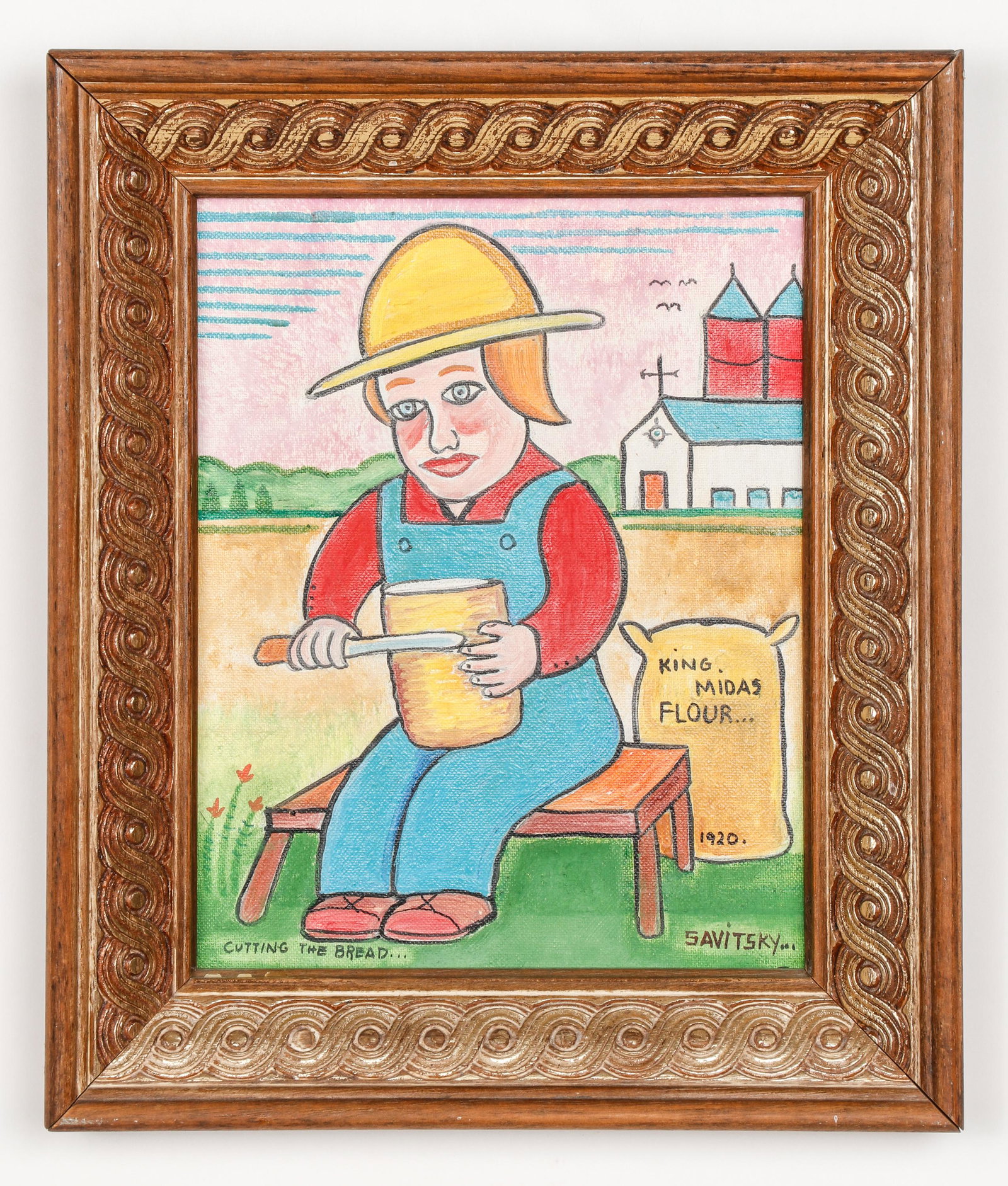 Jack Savitsky (American, 1910-1991) "Cutting The Bread," 1974 (1 of 3)