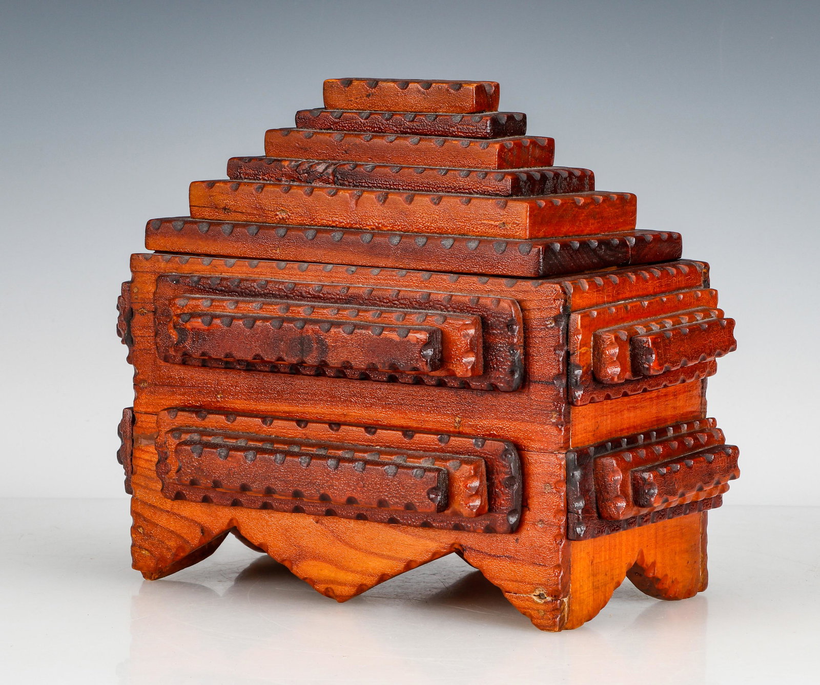 Antique Tramp Art Box (1 of 7)