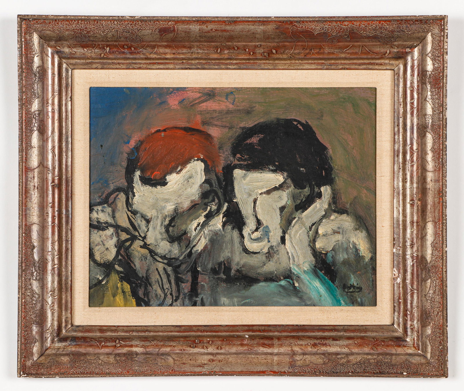Heny Botkin (1896-1983) "Two Actors" (1 of 3)