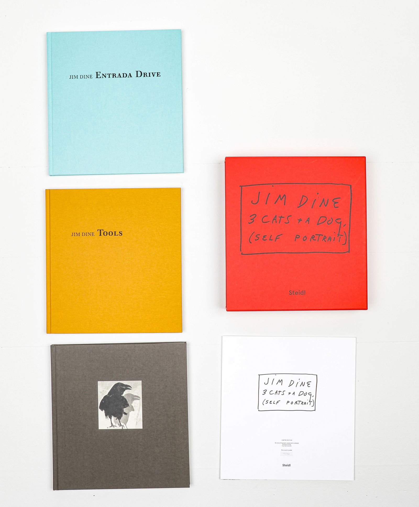 Jim Dine (B. 1935) "3 Cats and a Dog" (1 of 6)