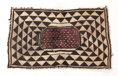 Rare Flatwoven Trapping, Tibet, 19th C. or Earlier: Rare Flatwoven Trapping, Tibet, 19th C. or Earlier.Size: 2'0'' x 3'3'' (61 x 99 cm). Weight: 7 lbsFlat woven articles from Tibet are rare and never really reached the western marketplaces until the