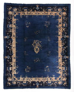 Peking Rug, China, Ca. 1900, 9'1'' x 11'6'': Peking Rug, China, Ca. 1900, 9'1'' x 11'6'' (277 x 351 cm). Weight: 63 lbs. Material: wool pile, cotton warp, cotton weft.