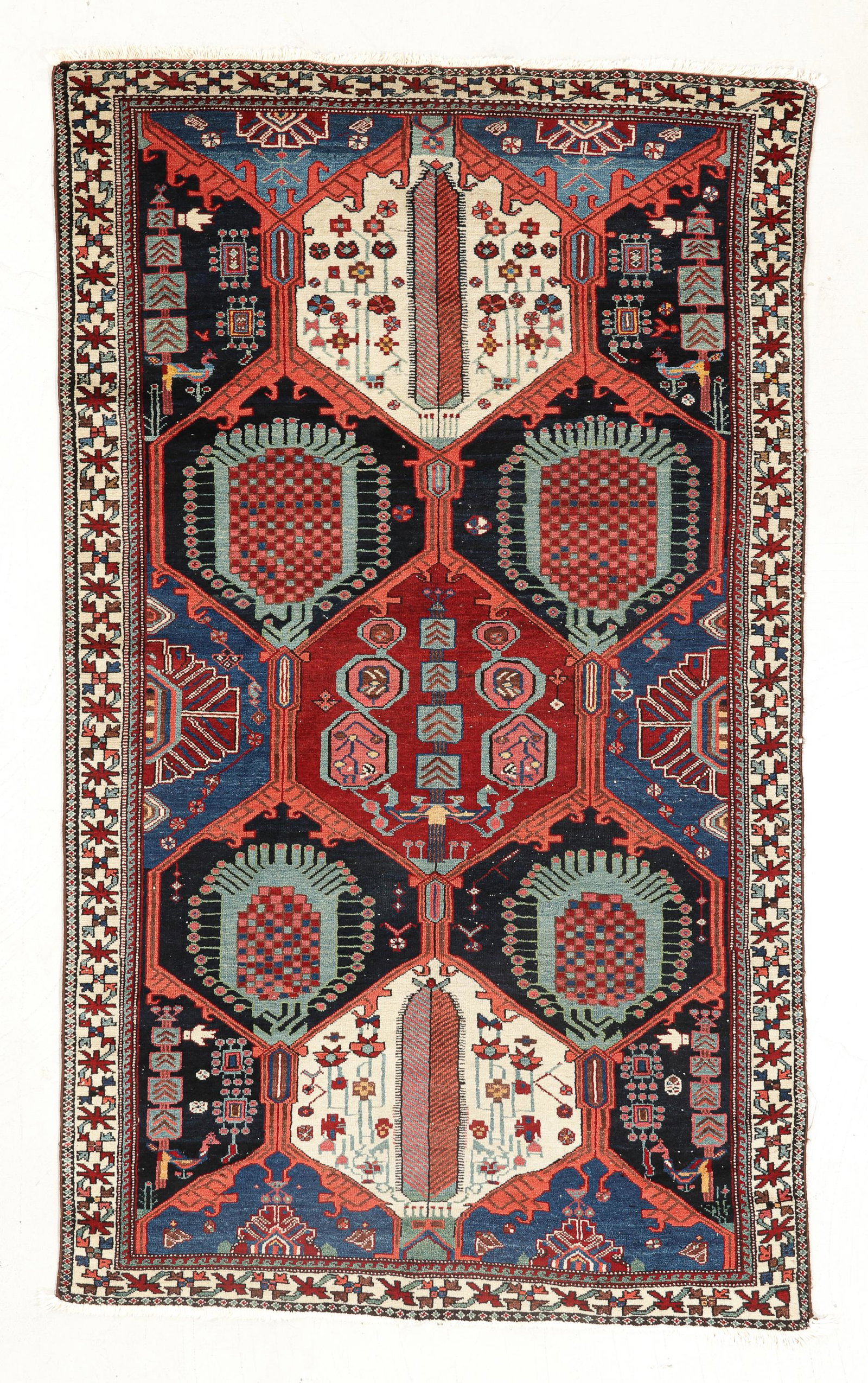 Bakhtiari Rug, Persia, Ca. 1900, 4'3'' x 7'3'' (1 of 5)
