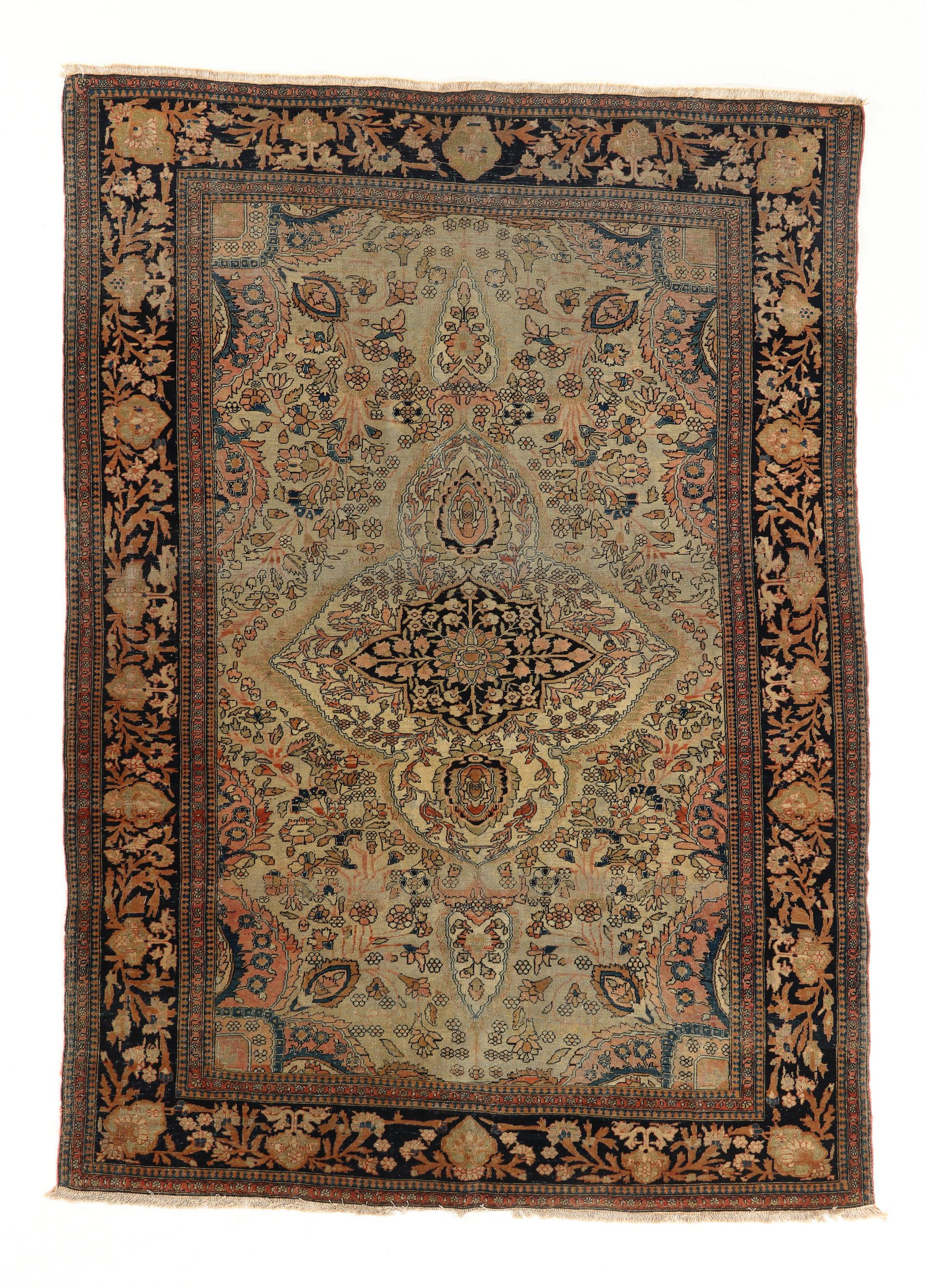 Mohtasham Kashan Rug, Persia, Late 19th C., 4'5'' x 6'2'' (1 of 5)