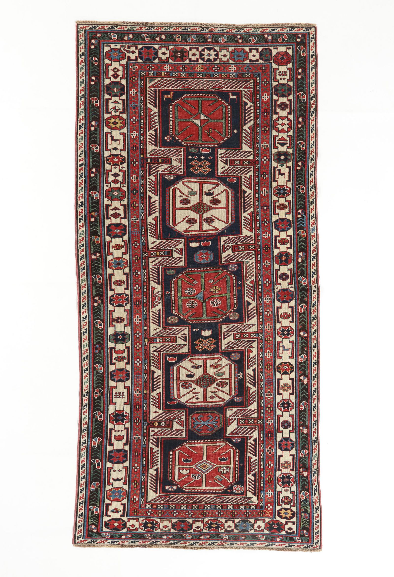 Shirvan Rug, Caucasus, Ca. 1880, 3'5'' x 7'7'' (1 of 5)
