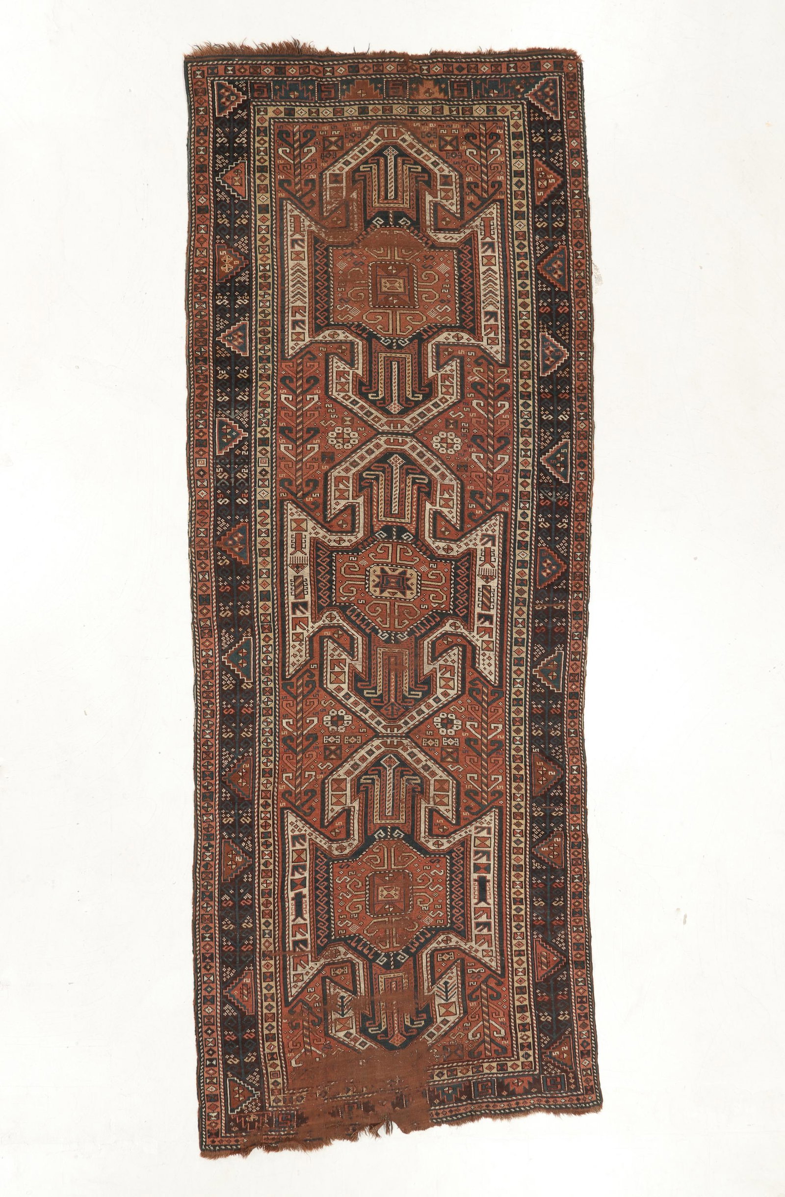 Triple Medallion Sewan Kazak Rug, Caucasus, Ca. 1875 (1 of 5)