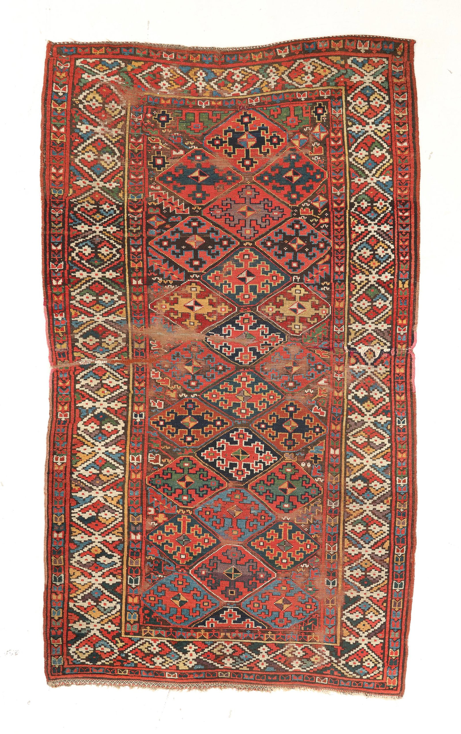 West Persian Kurd Rug, 19th C., 4'6'' x 7'7'' (1 of 5)