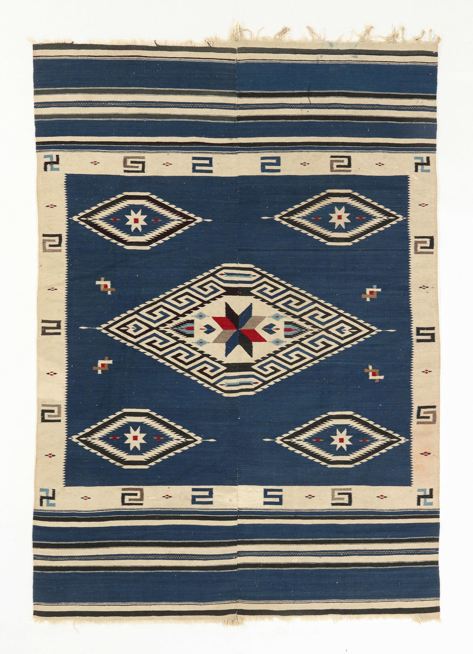 Saltillo, Mexico, Early/Mid 20th C., 4'5'' x 6'5'' (1 of 4)