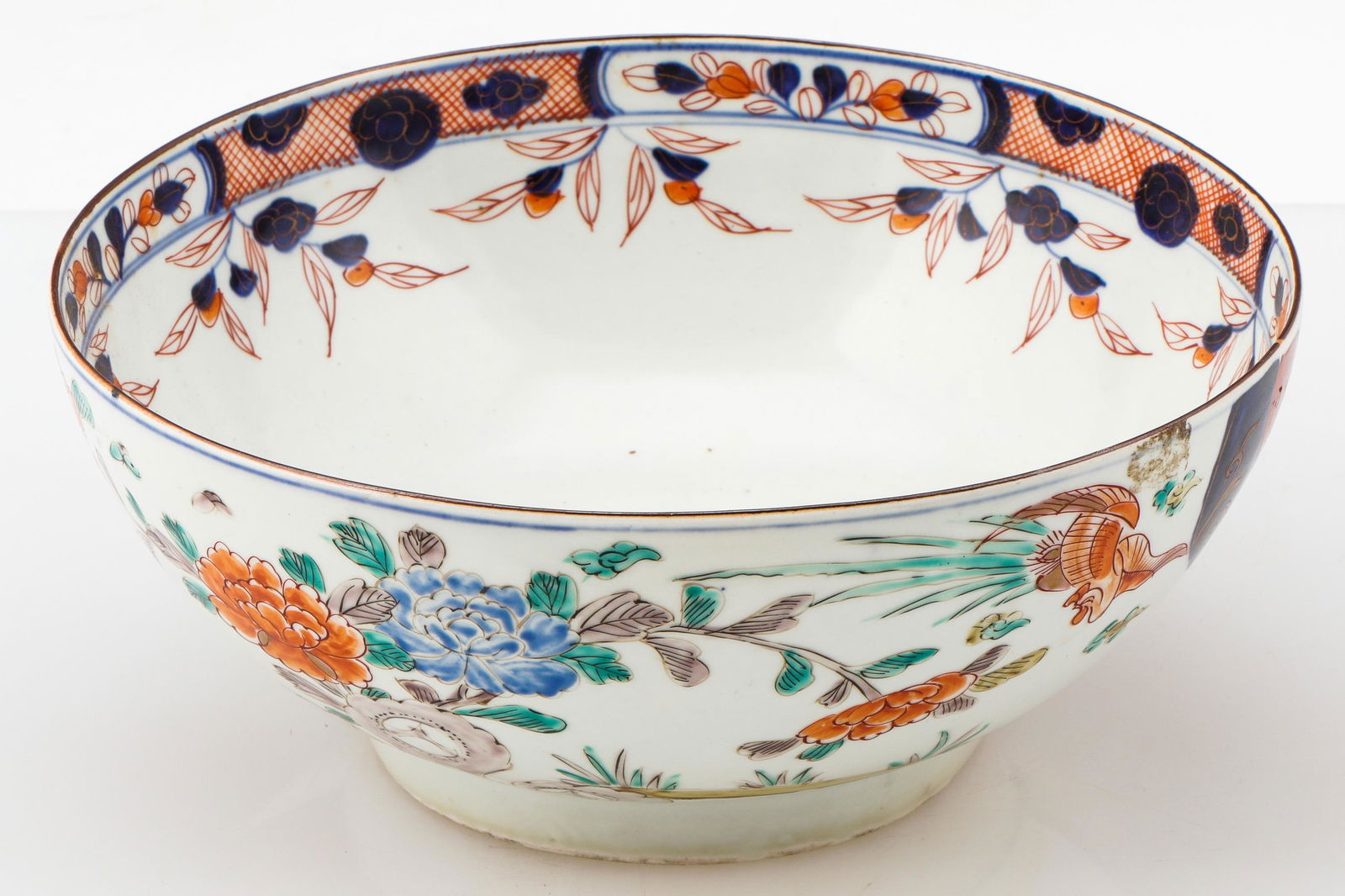 Chinese Export Porcelain Imari Punchbowl (1 of 4)