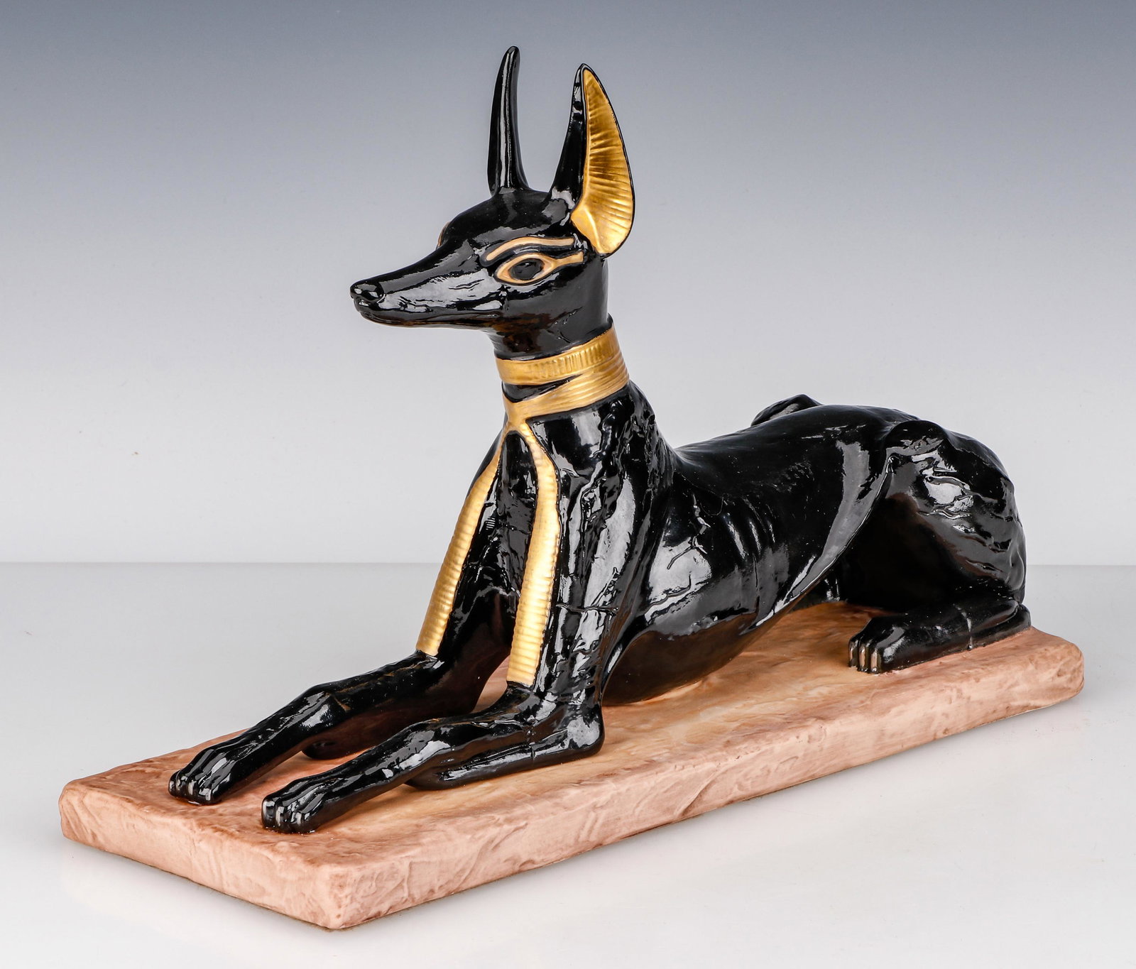 Boehm Egyptian Style Porcelain Figure of Anubis (1 of 7)
