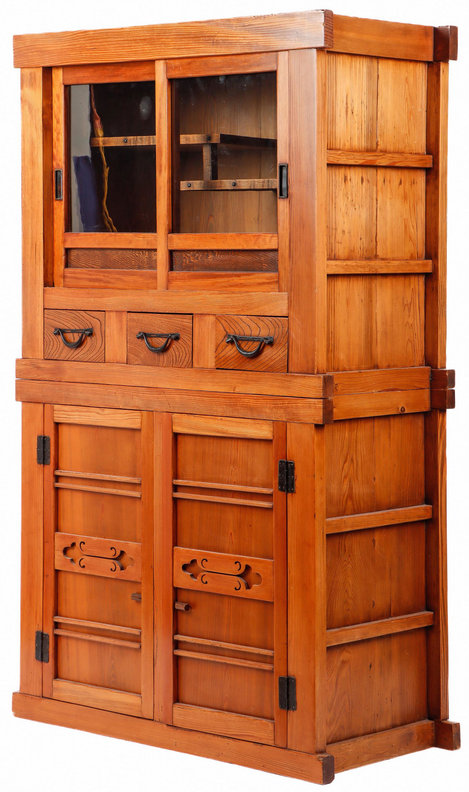 Japanese Kitchen Tansu Mizuya, Meiji Perod (1 of 5)