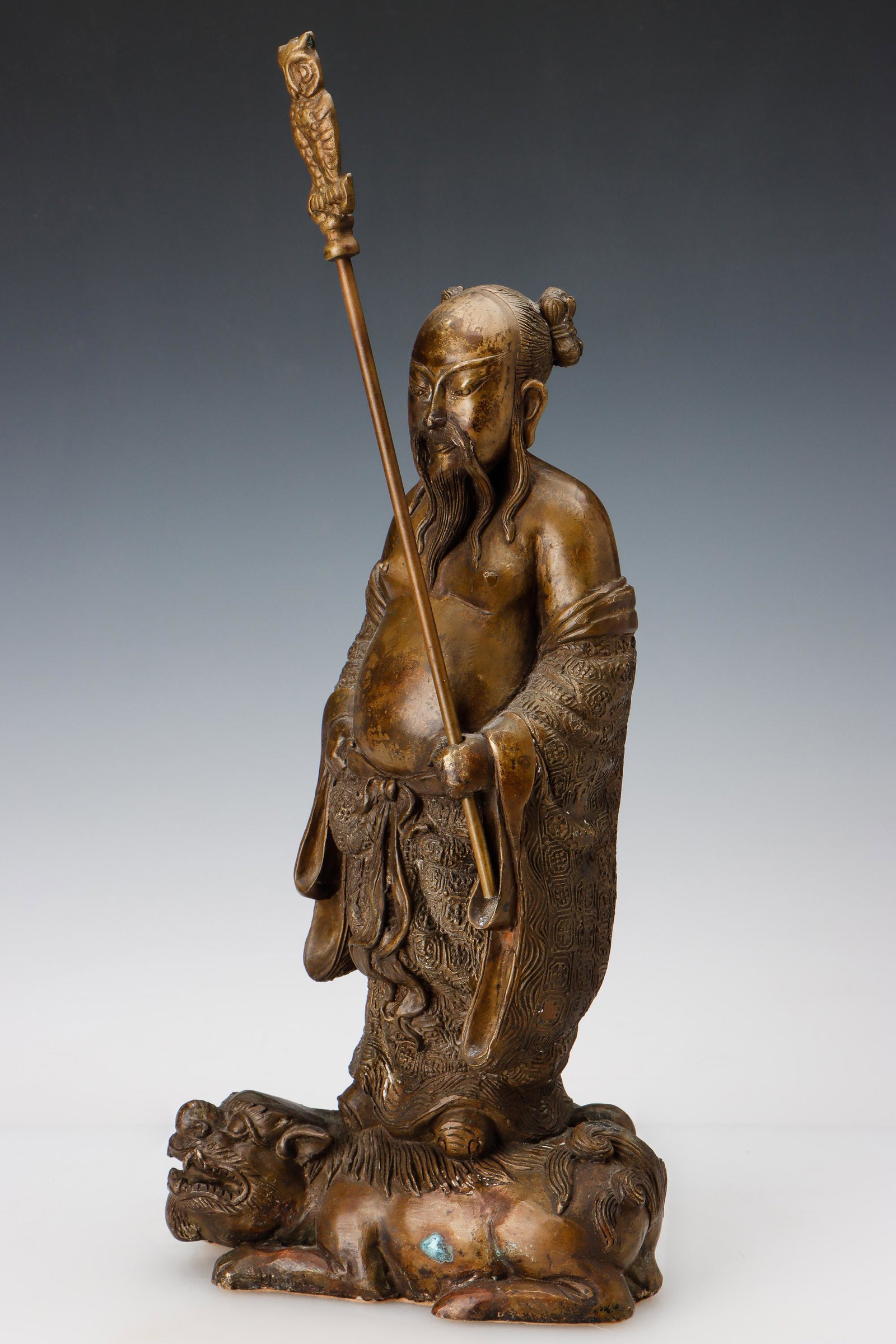 Chinese Bronze Statue of an Immortal, C.1900-1920 (1 of 9)