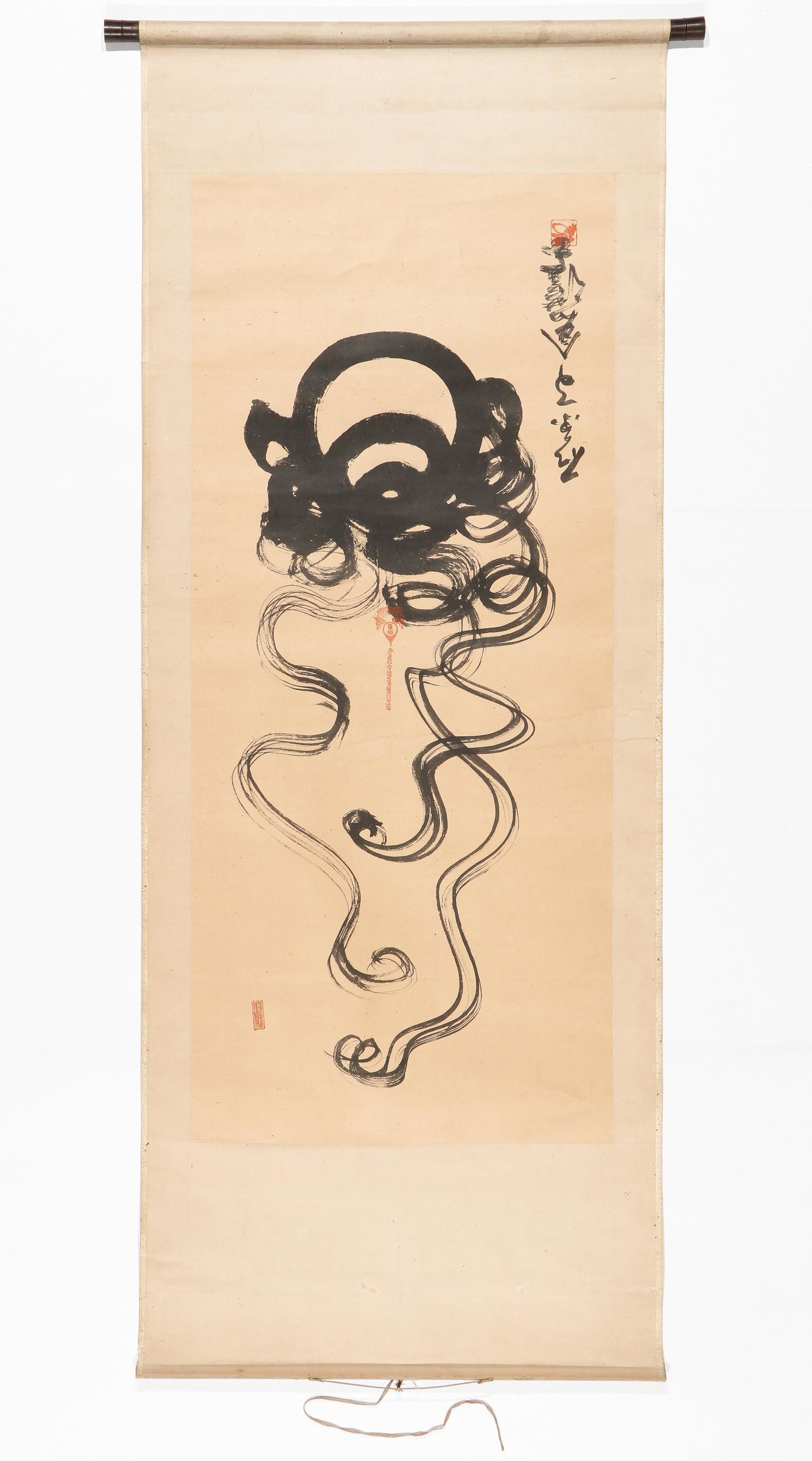 Japanese Painted Scroll (1 of 5)