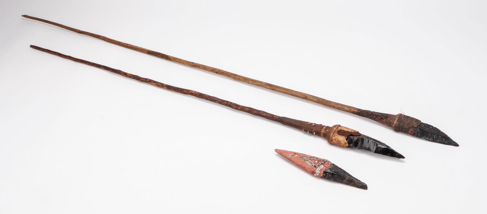 Obsidian Knife and Spears, Admiralty Islands / Papua New Guinea, C.1900 (1 of 4)