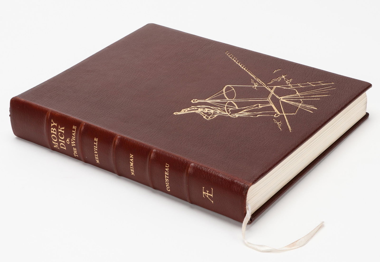 Moby Dick or The Whale, Illustrated by LeRoy Neiman: Book: "Moby Dick or The Whale," Illustrated by LeRoy Neiman, 1975. A Novel by Herman Melville, Illustrated by Leroy Nieman, with a pencil signed and numbered (1008/1500) serigraph frontispiece, plus 1