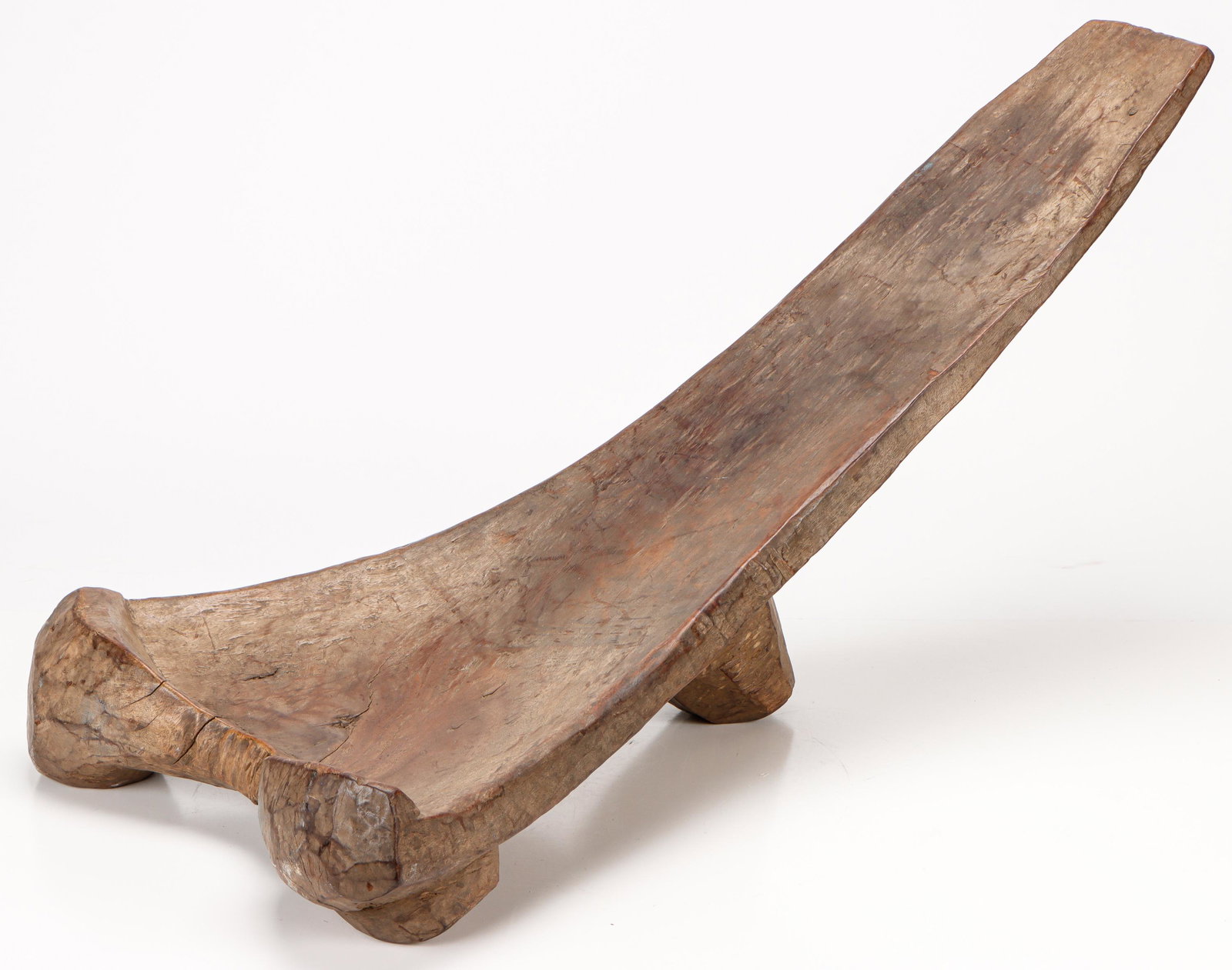 African Tiv Three-Legged "Recliner" Chair, Nigeria (1 of 4)