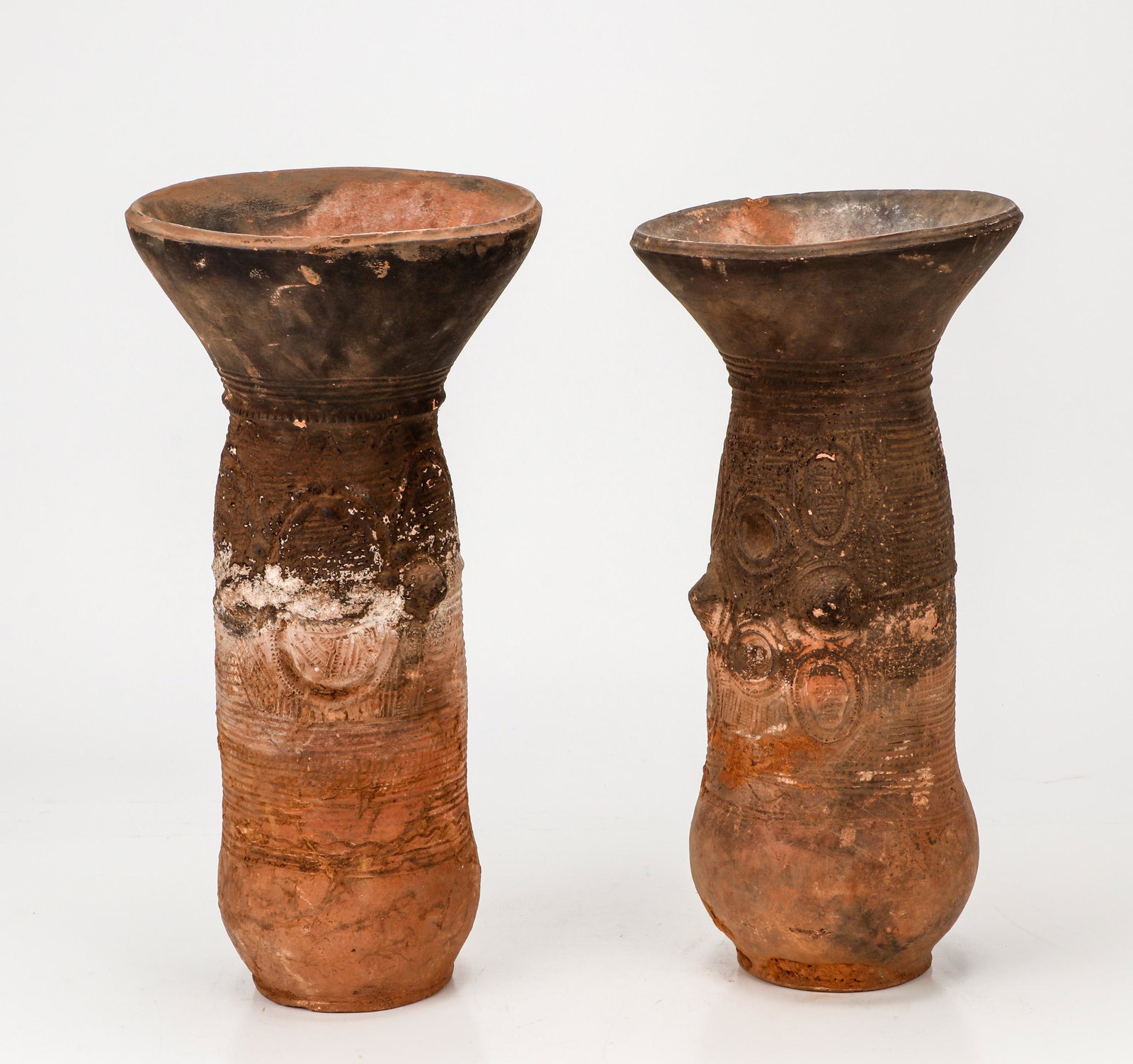 2 African Nupe Terracotta Pot Supports, Nigeria (1 of 4)
