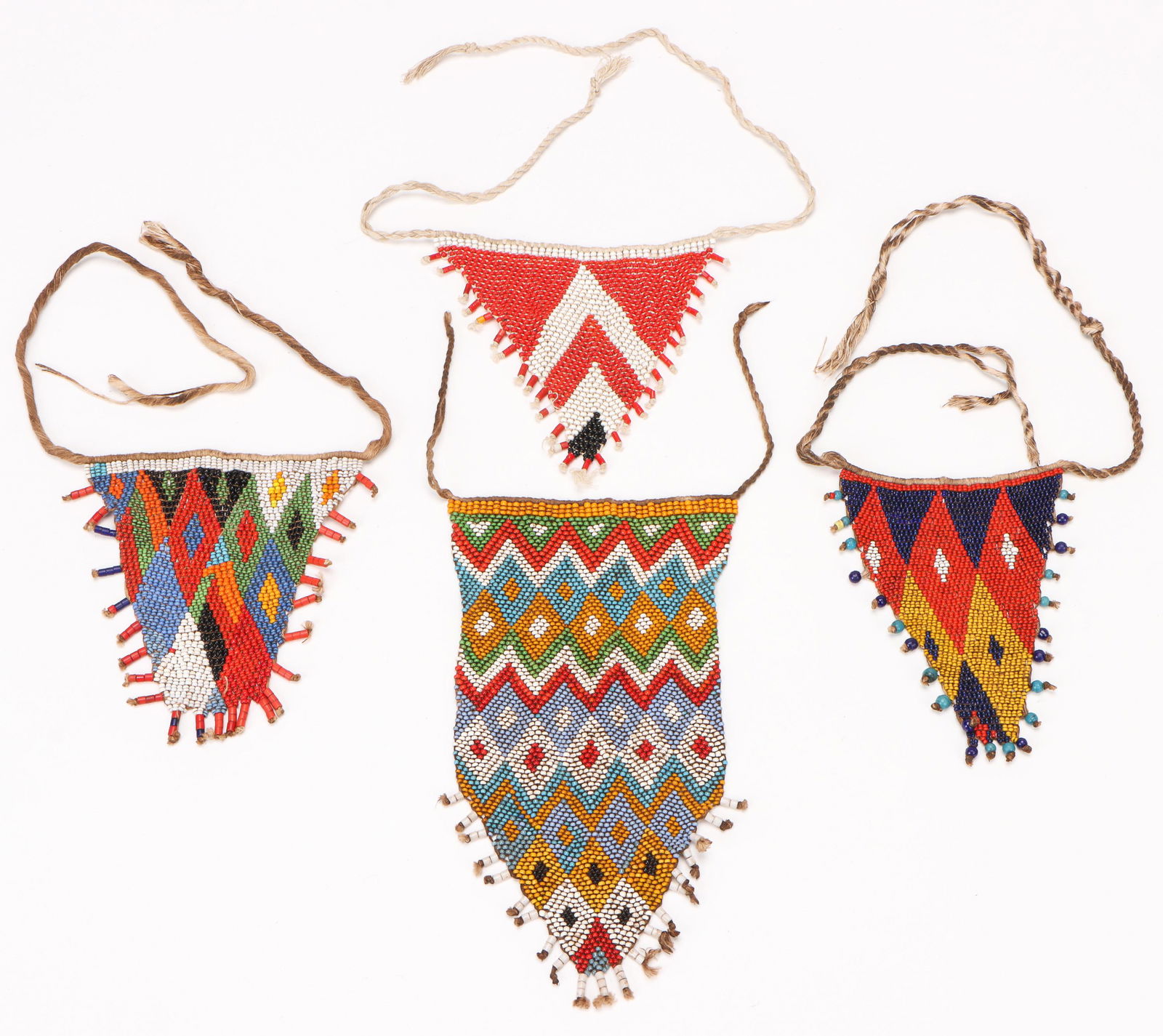 4 African Fali (Bana Giuli) Cache Sexe Aprons, Cameroon, Mid 20th C. (1 of 2)