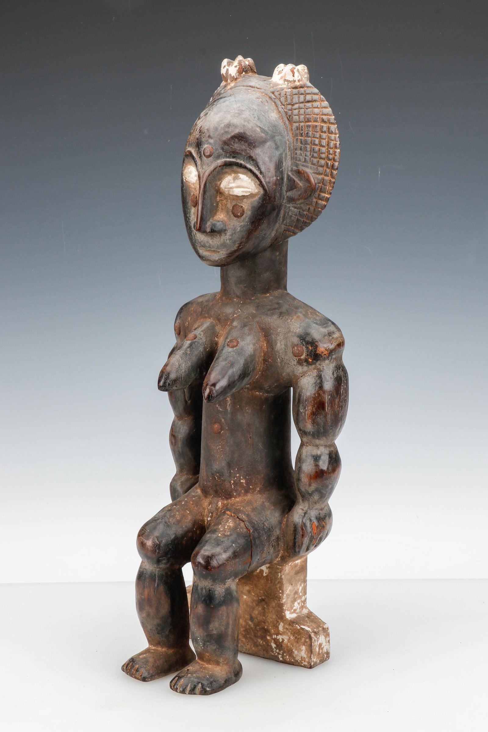 African Baule Seated Figure (1 of 5)
