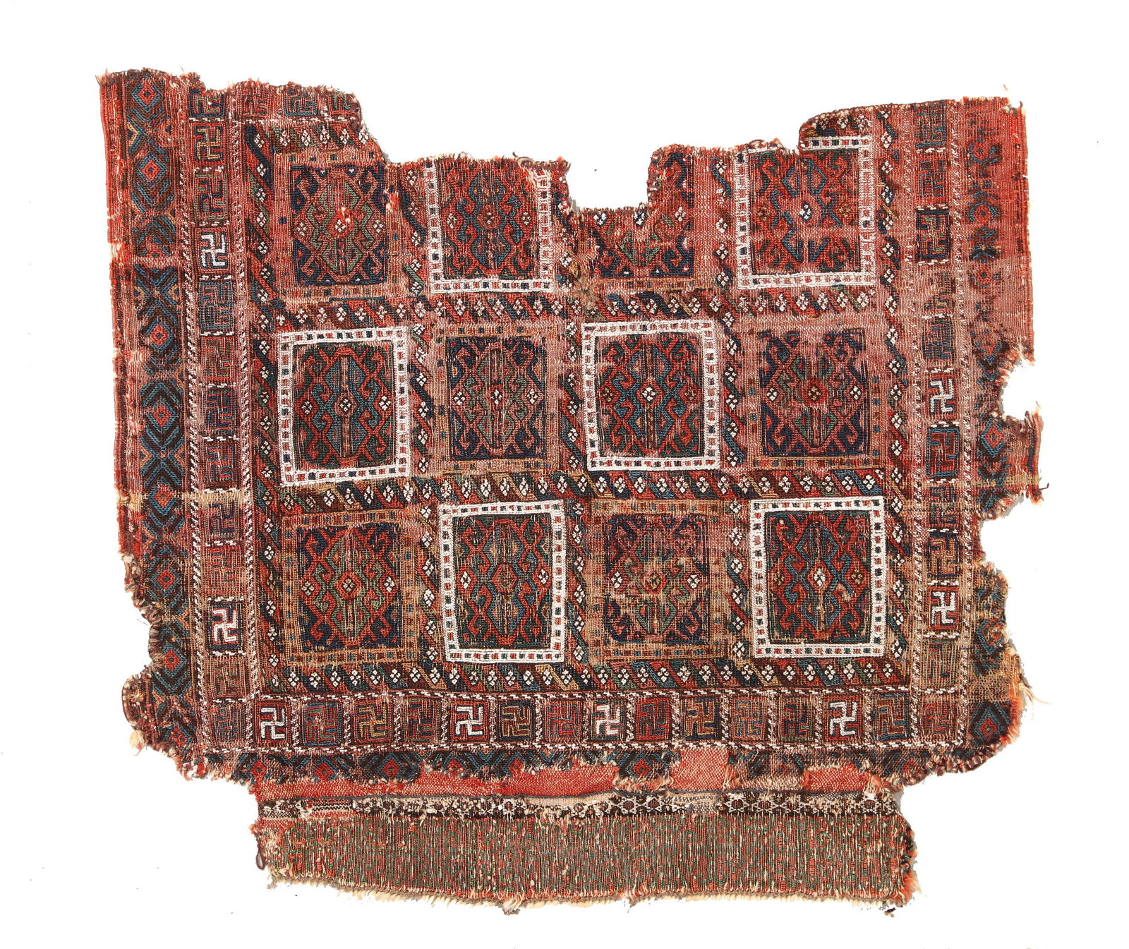 Early West Persian Sumak Fragment, 18th C. (1 of 2)