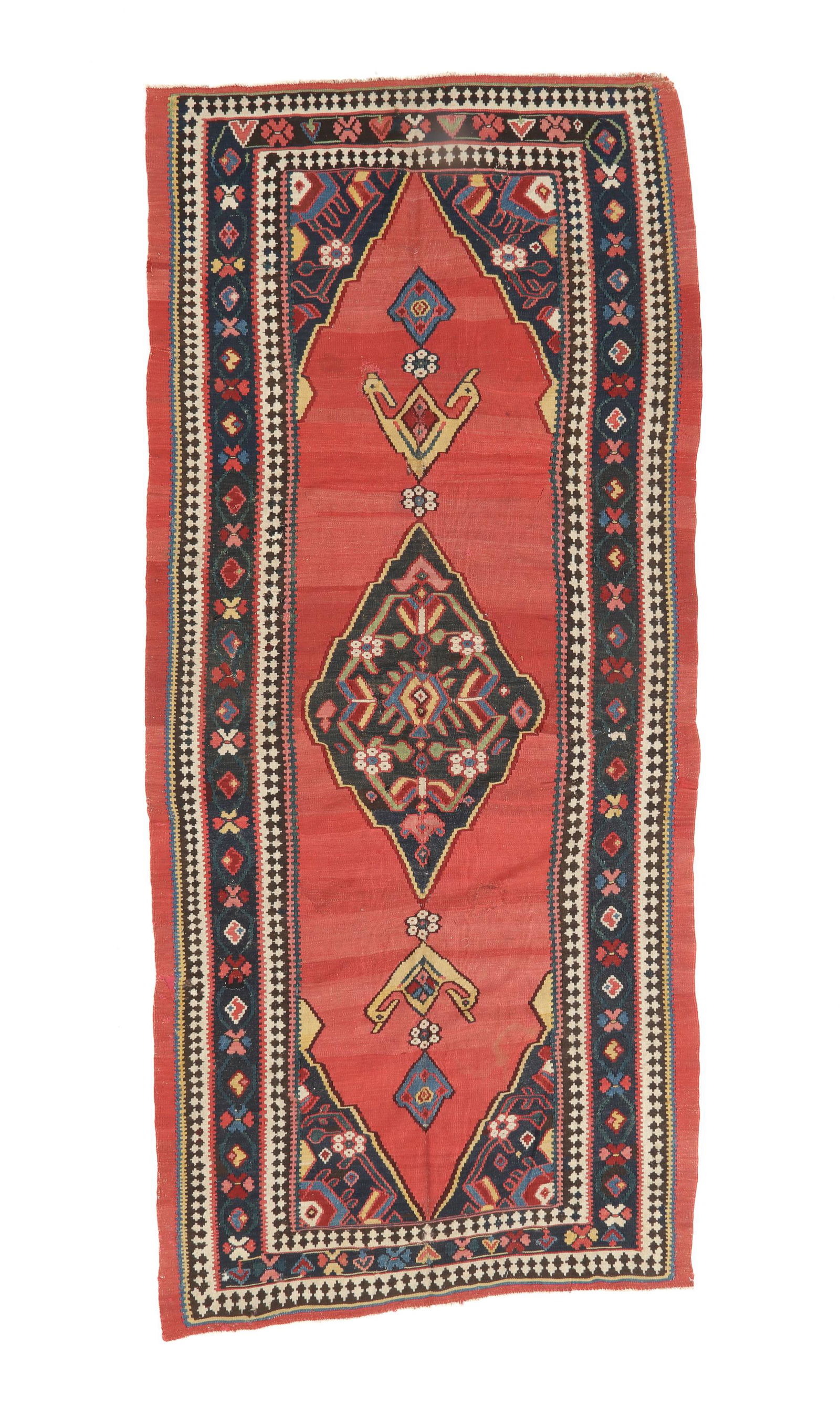 Bidjar Kilim, Persia, Late 19th C., 5'0'' x 11'5'' (1 of 4)
