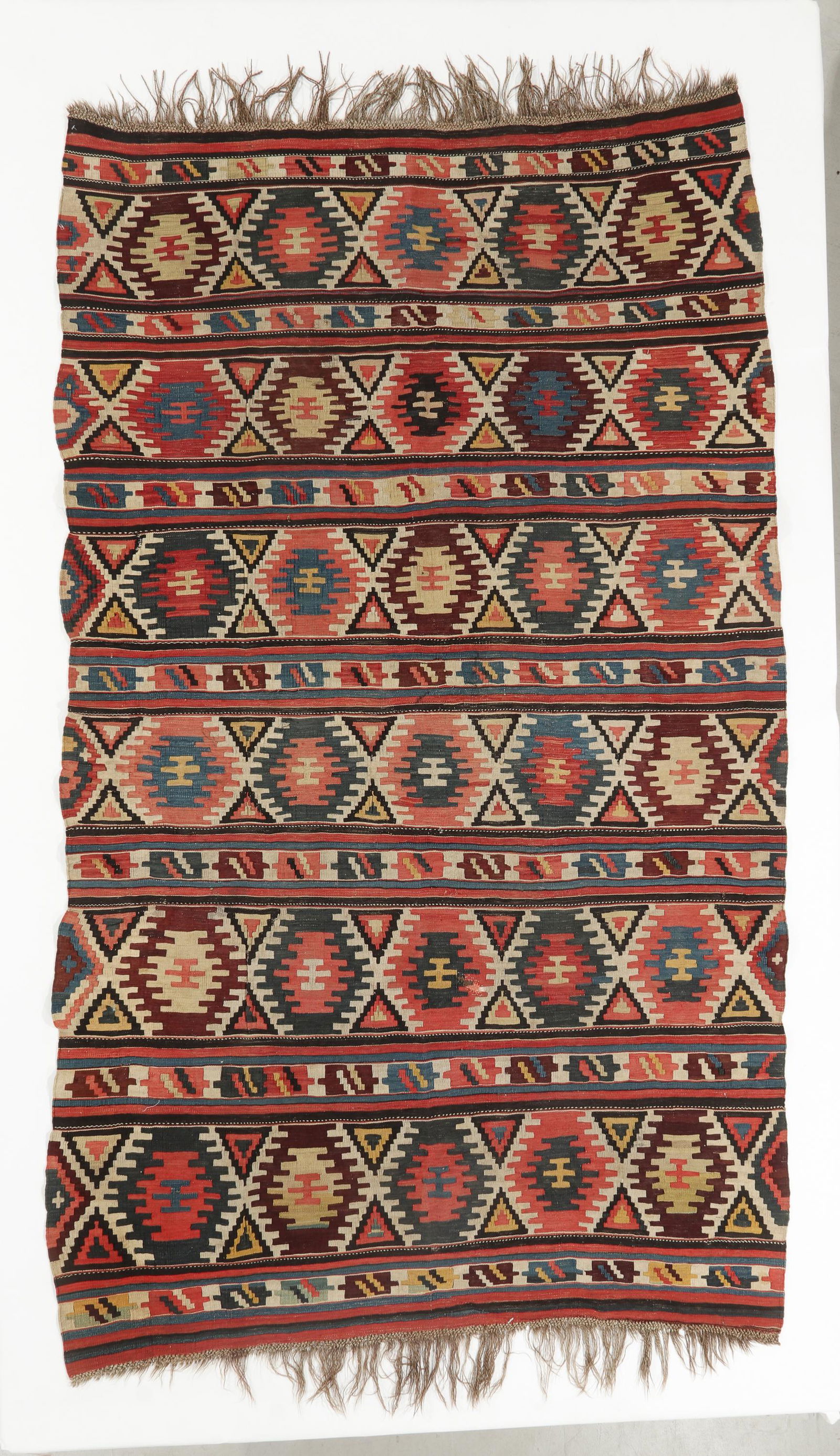 Fine Shirvan Kilim, Caucasus, 19th C., 4'11'' x 8'6'' (1 of 3)