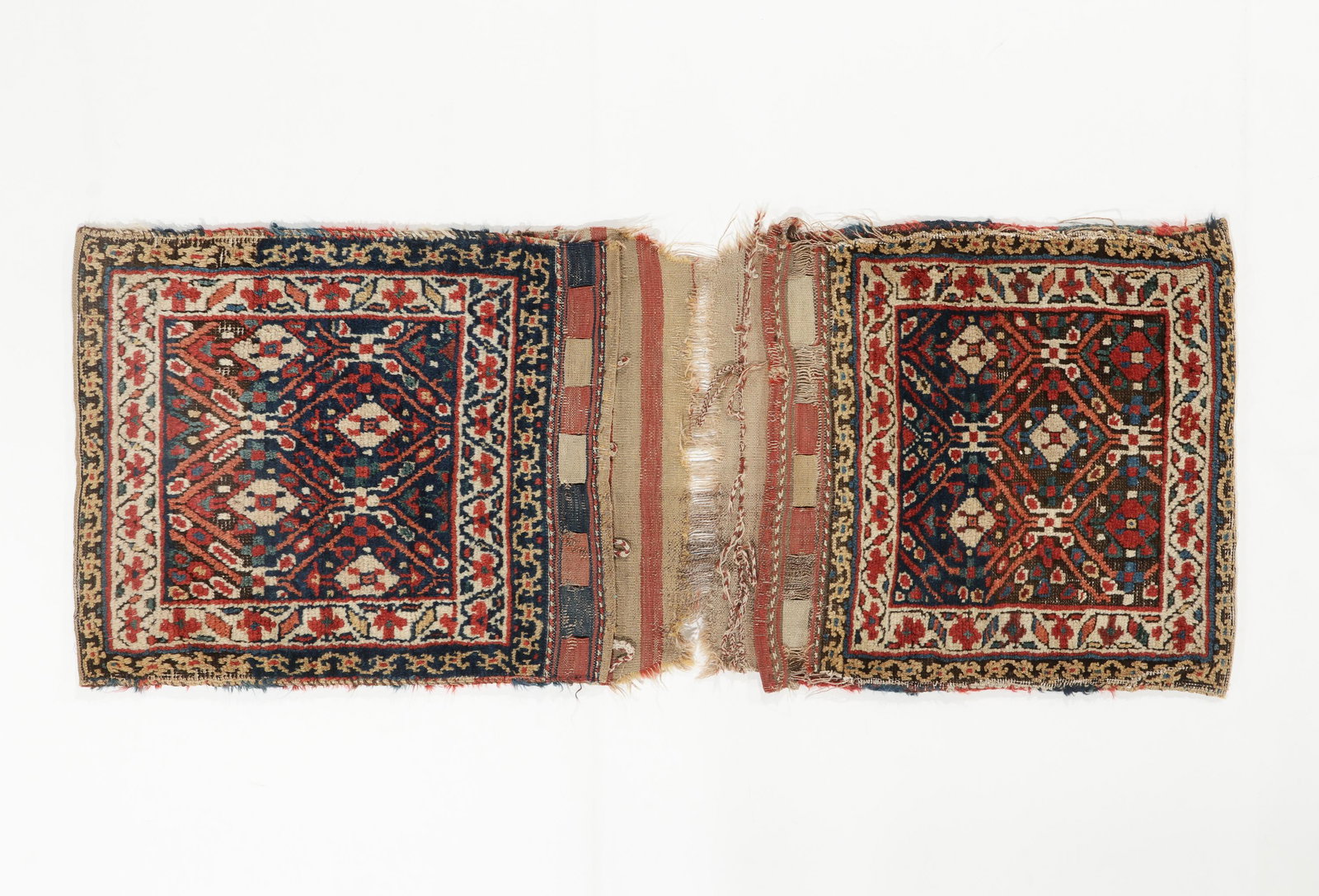 West Persian Double Saddlebag, 19th C., 1'9'' x 4'4'' (1 of 3)