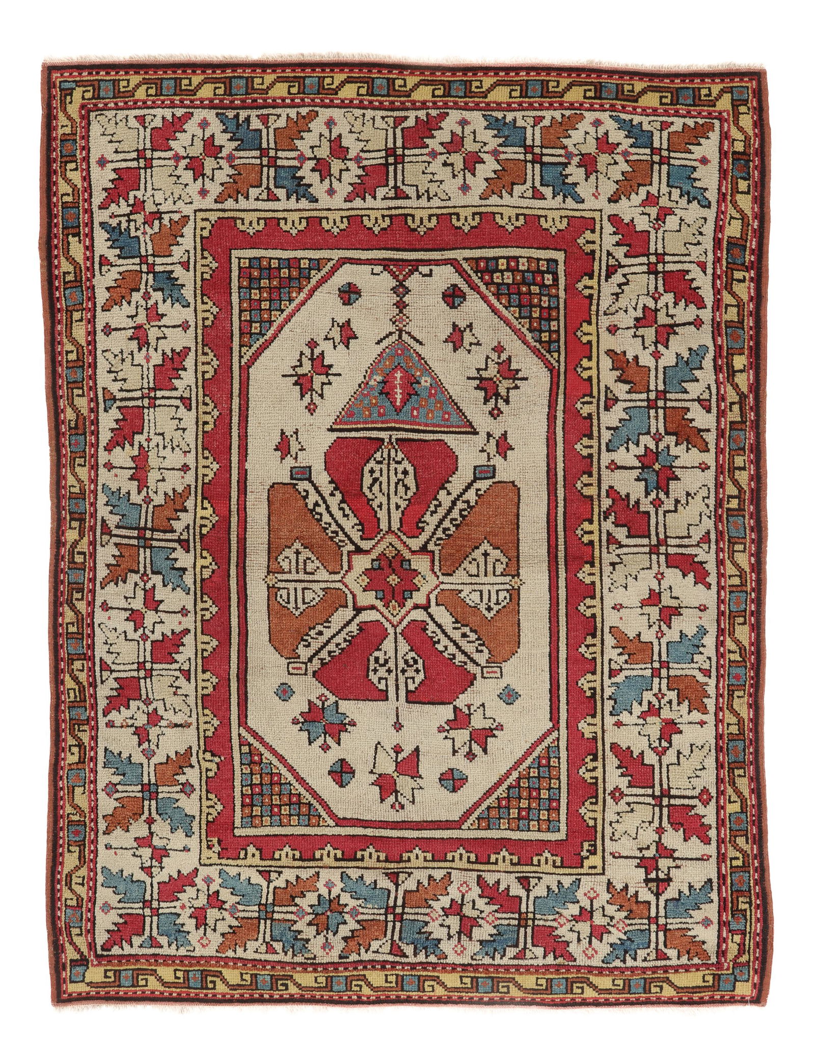 Manastir Prayer Rug, Turkey, Ca. 1875, 3'11'' x 5'1'' (1 of 4)