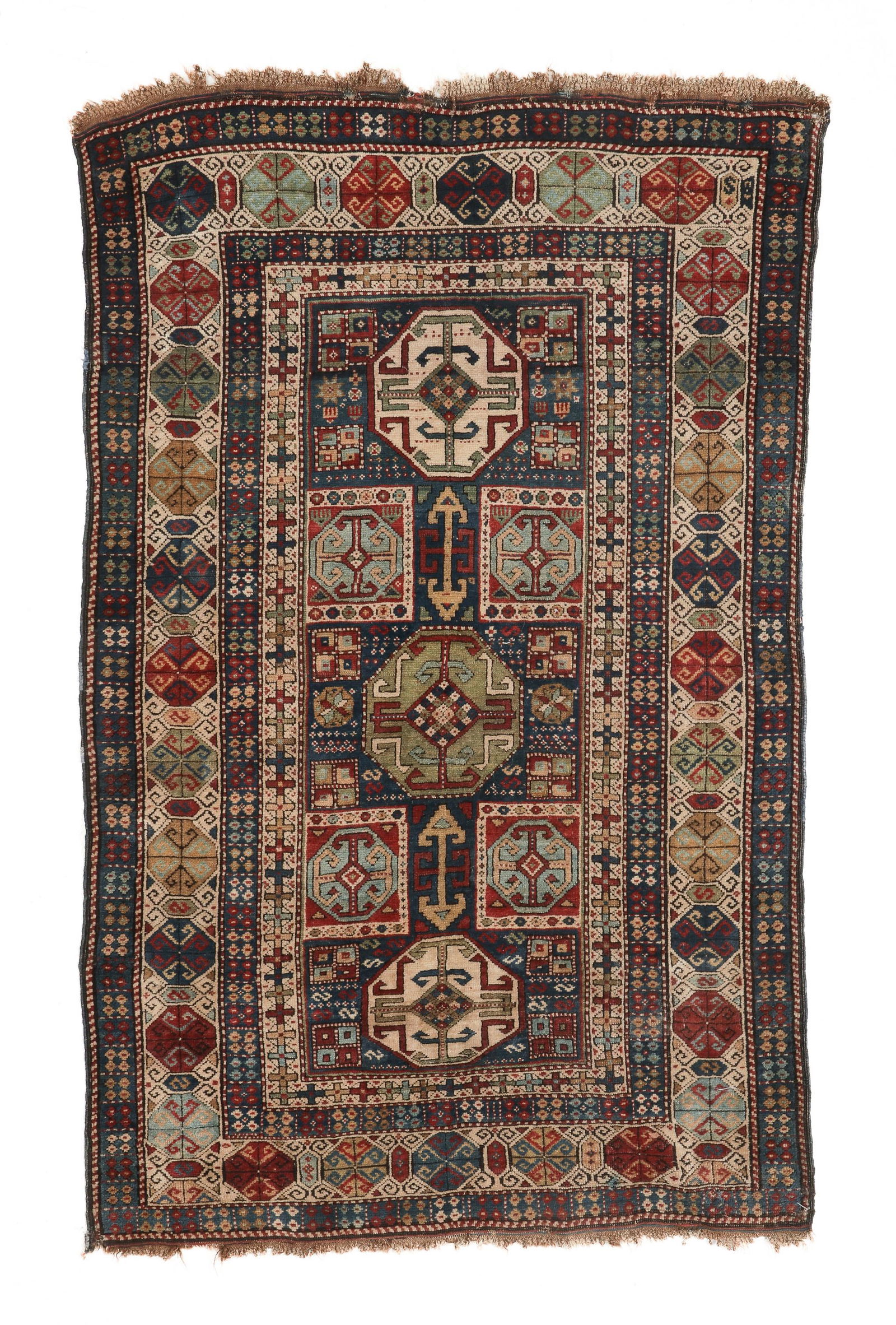 Kuba Rug, Caucasus, Late 19th C., 3'5'' x 5'4'' (1 of 4)