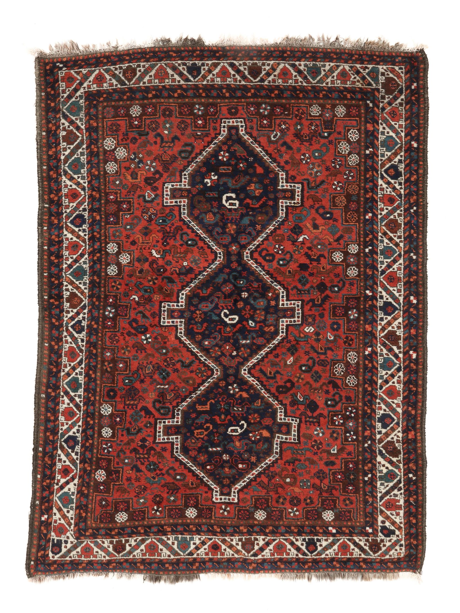 Khamseh Rug, Persia, Ca. 1920, 5'6'' x 7'5'' (1 of 4)
