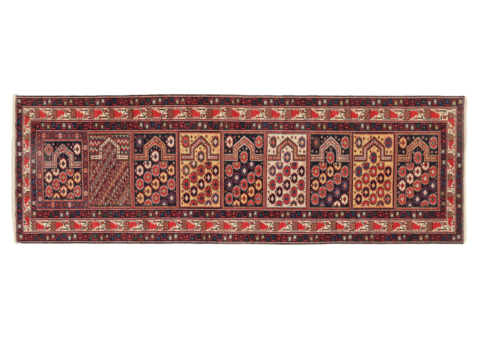 Vintage Shirvan Saf Rug, Azerbaijan, 2'10'' x 8'7'' (1 of 4)